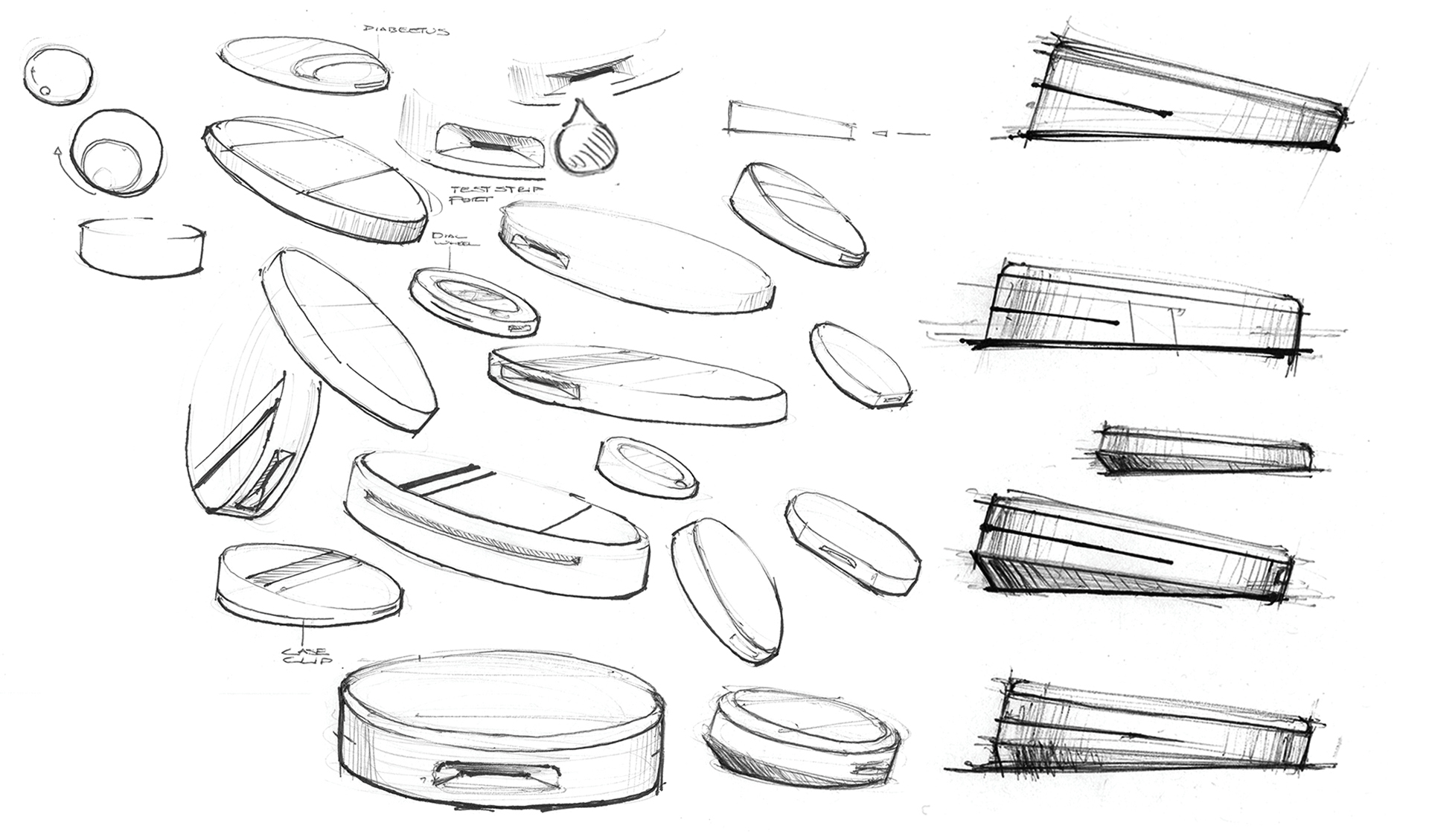 industrial design，Minimalist design ，electronic product，healthy，Measure blood glucose，