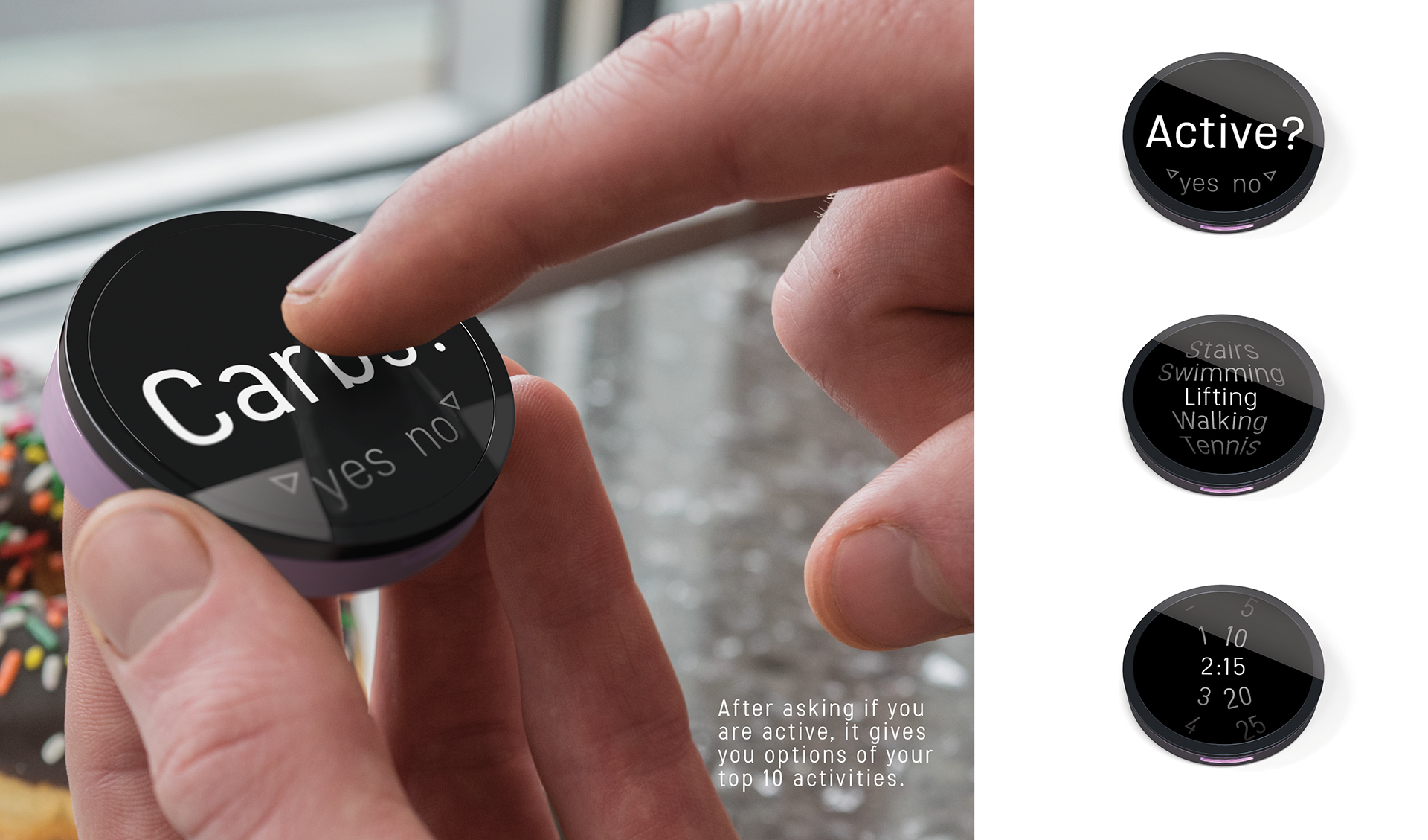 industrial design，Minimalist design ，electronic product，healthy，Measure blood glucose，