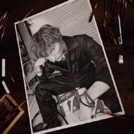 Hand drawn，Fine Arts，product design，industrial design，Japanese singer，Takahei Ohmori，Realistic pencil painter，