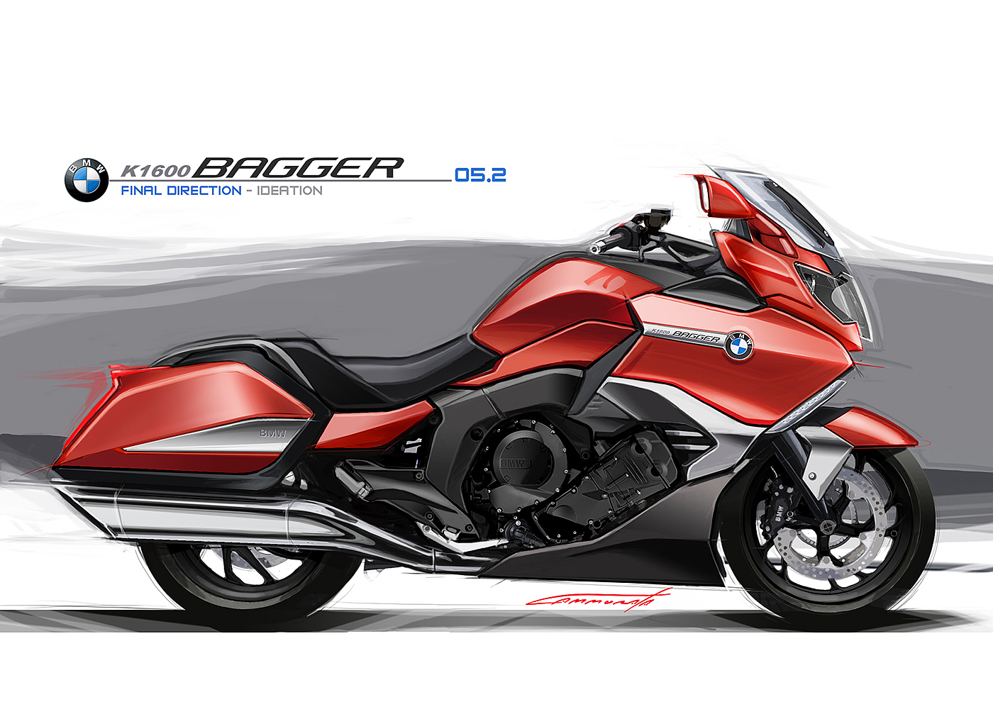 bmw，bmw，Hand drawn，motorcycle，