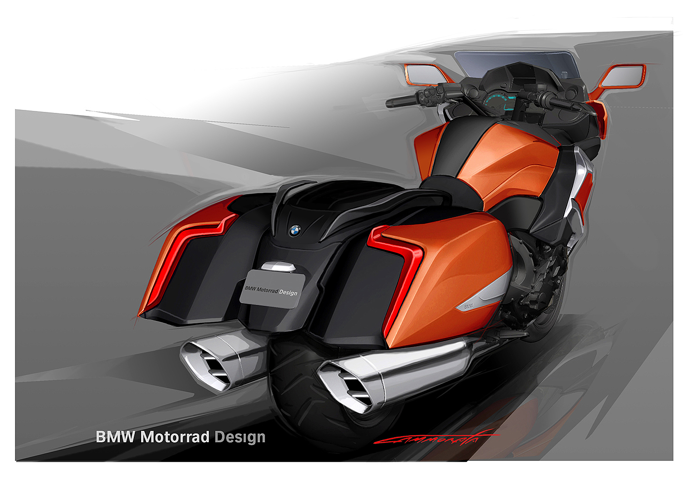 bmw，bmw，Hand drawn，motorcycle，
