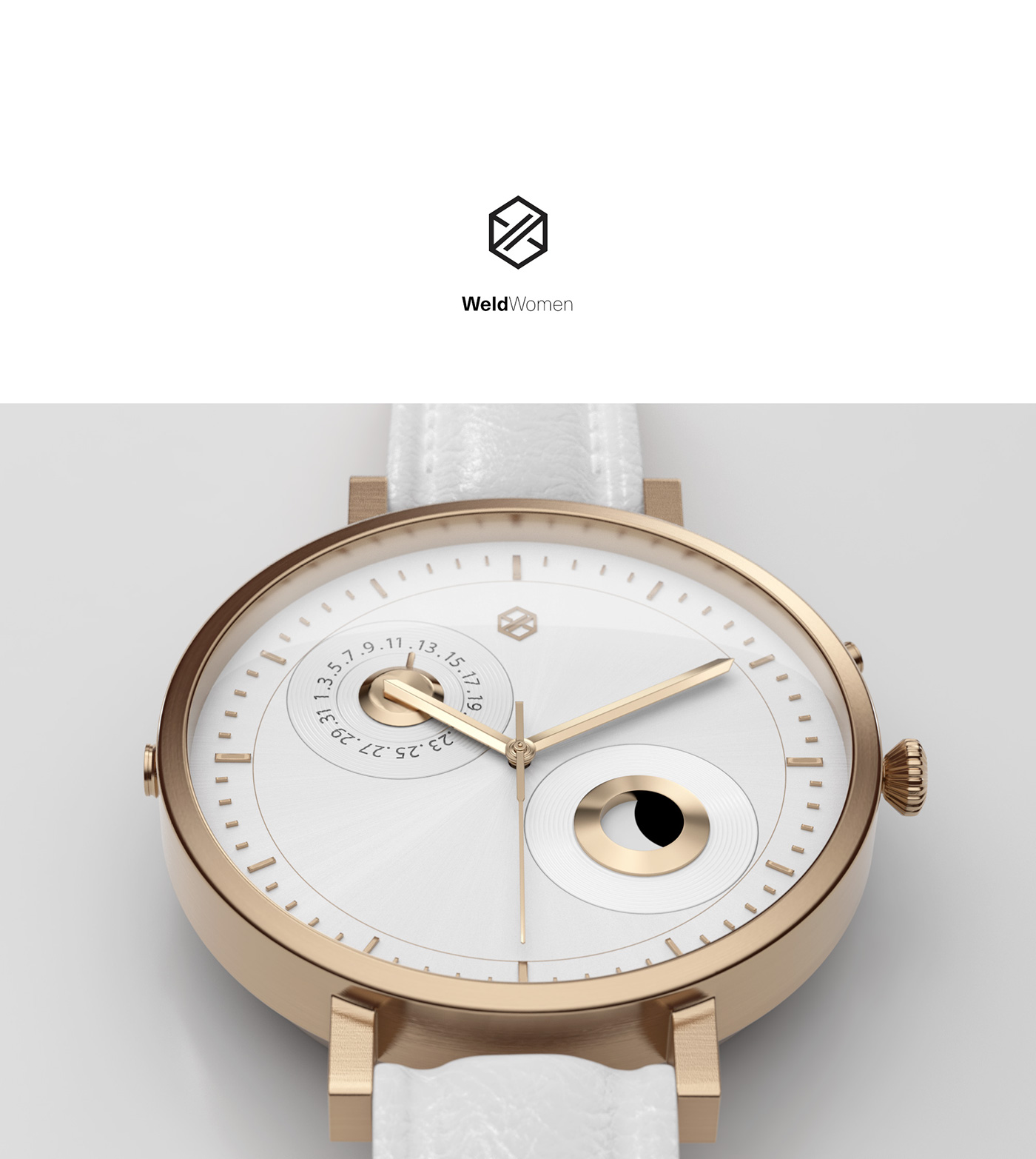 Wrist watch，Cool，white，black，details，delicate，