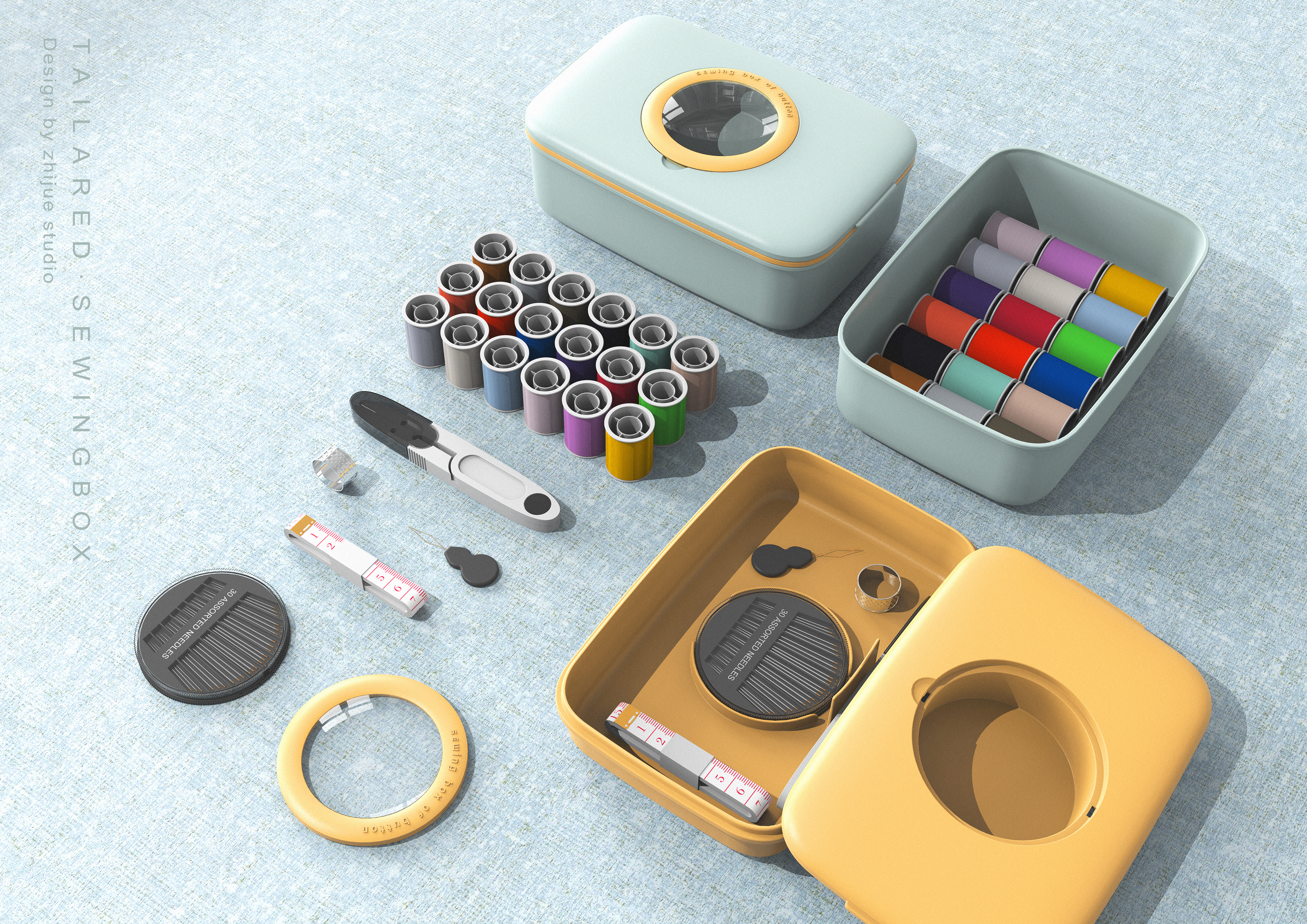 magnifier，Sewing box，