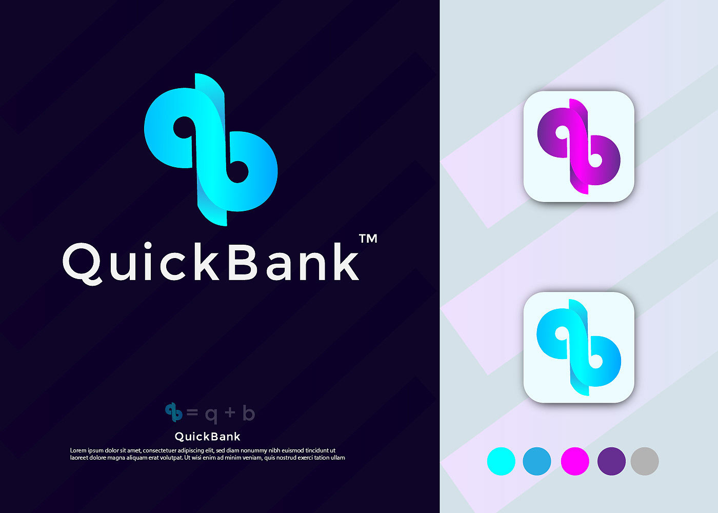 quickbank-brand-identity-bank-logo-design