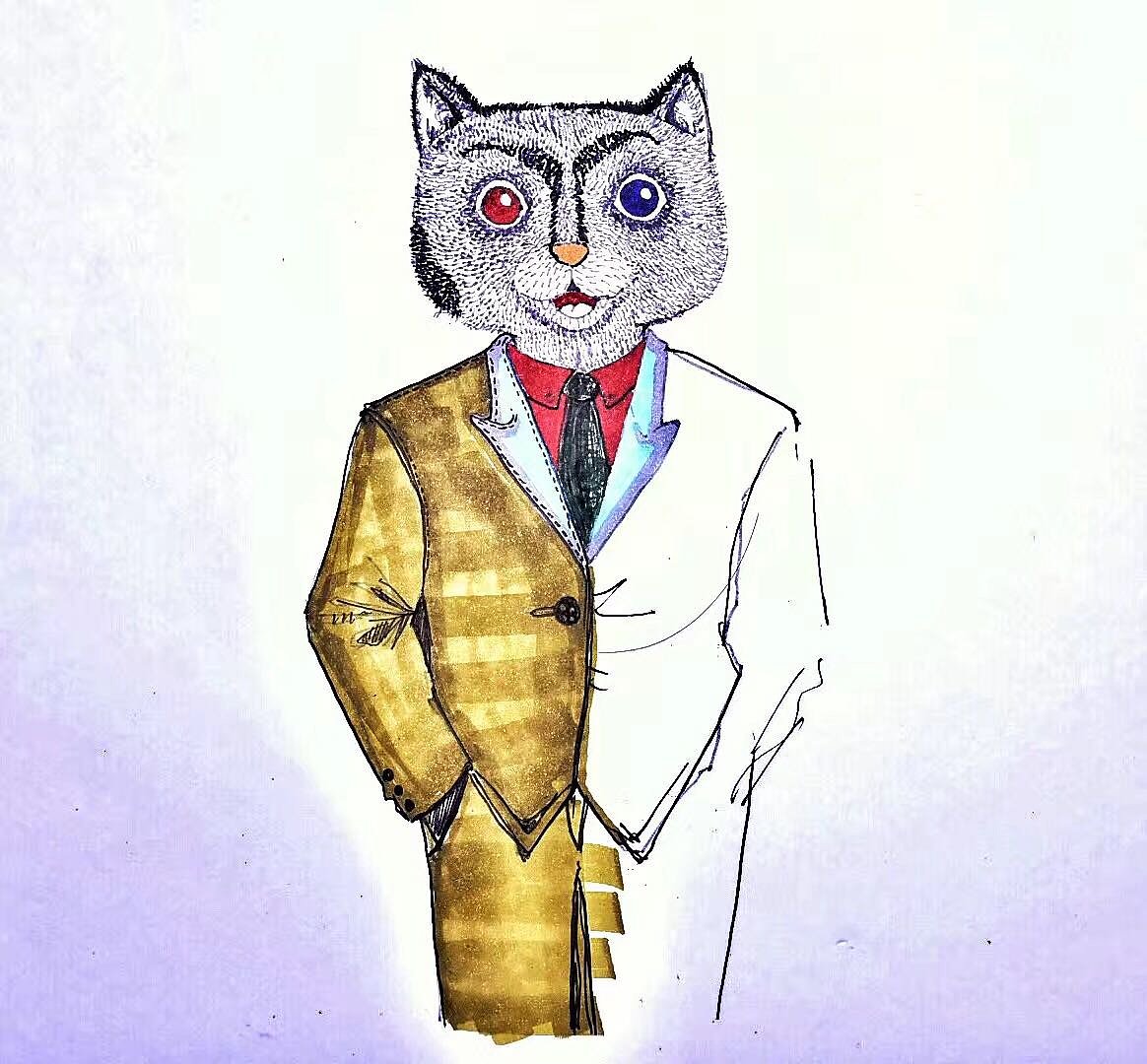 Hand drawn, color, solid color, daily，