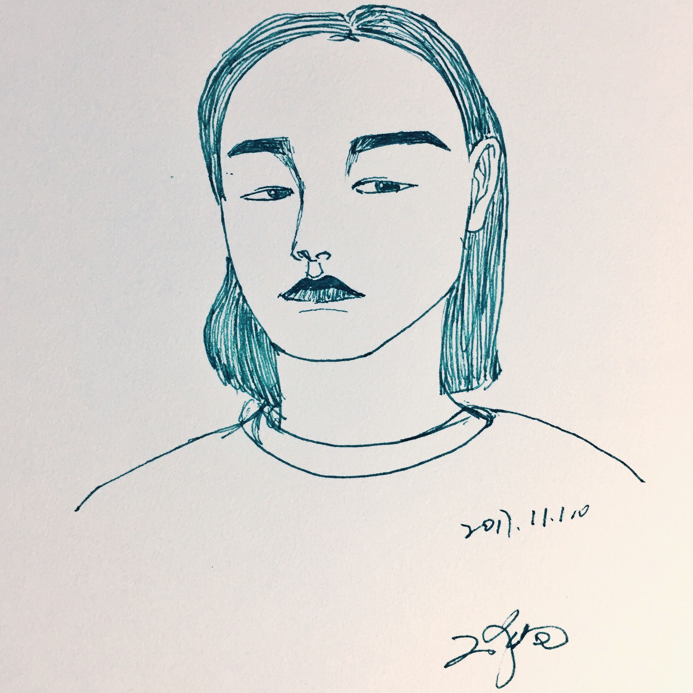 Hand drawn，daily，color，