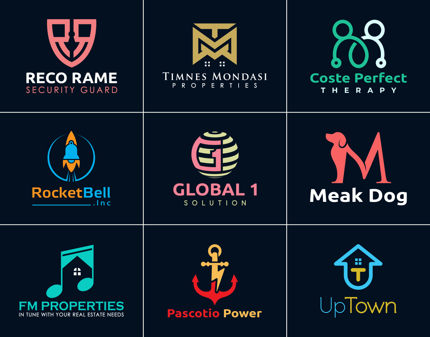 Modern Logo Design Minimalist Logo Design Creative Logo - 普象网