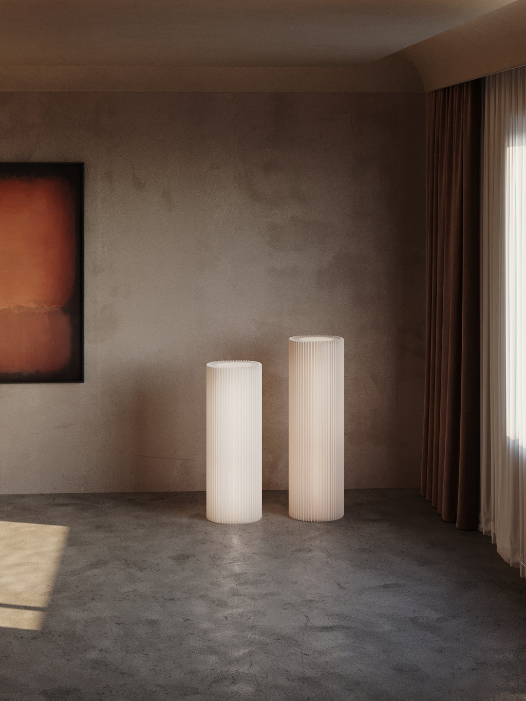 Paper art exhibition stand，Organ paper furniture，Creative home，luminescence，Paper home，Display Rack，Simplicity，product design，