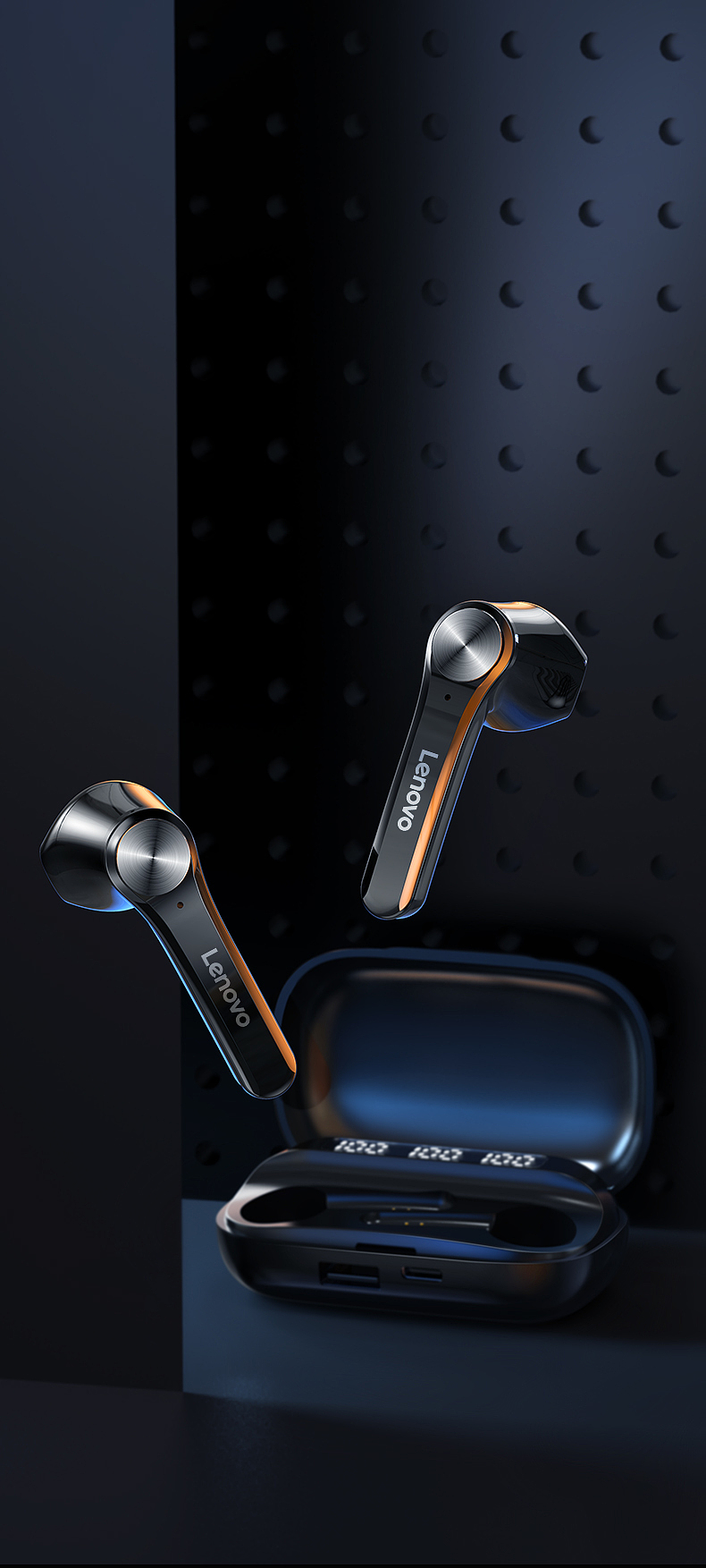 association，Product rendering，Bluetooth headset，E-commerce design，Detail page，