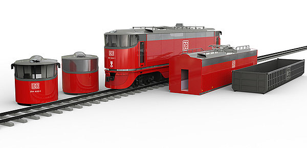 increase of efficiency，Improve transport capacity，locomotive，modularization，