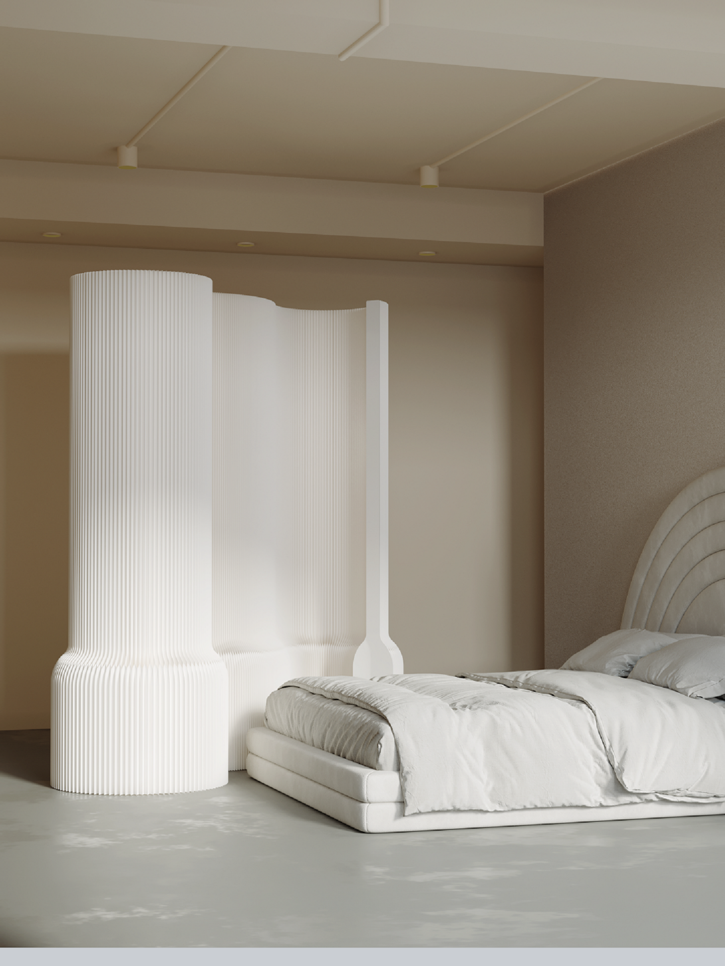 Paper wall，Lightweight screen，Paper furniture，Original design，Changeable shape，Organ paper furniture，Simplicity，