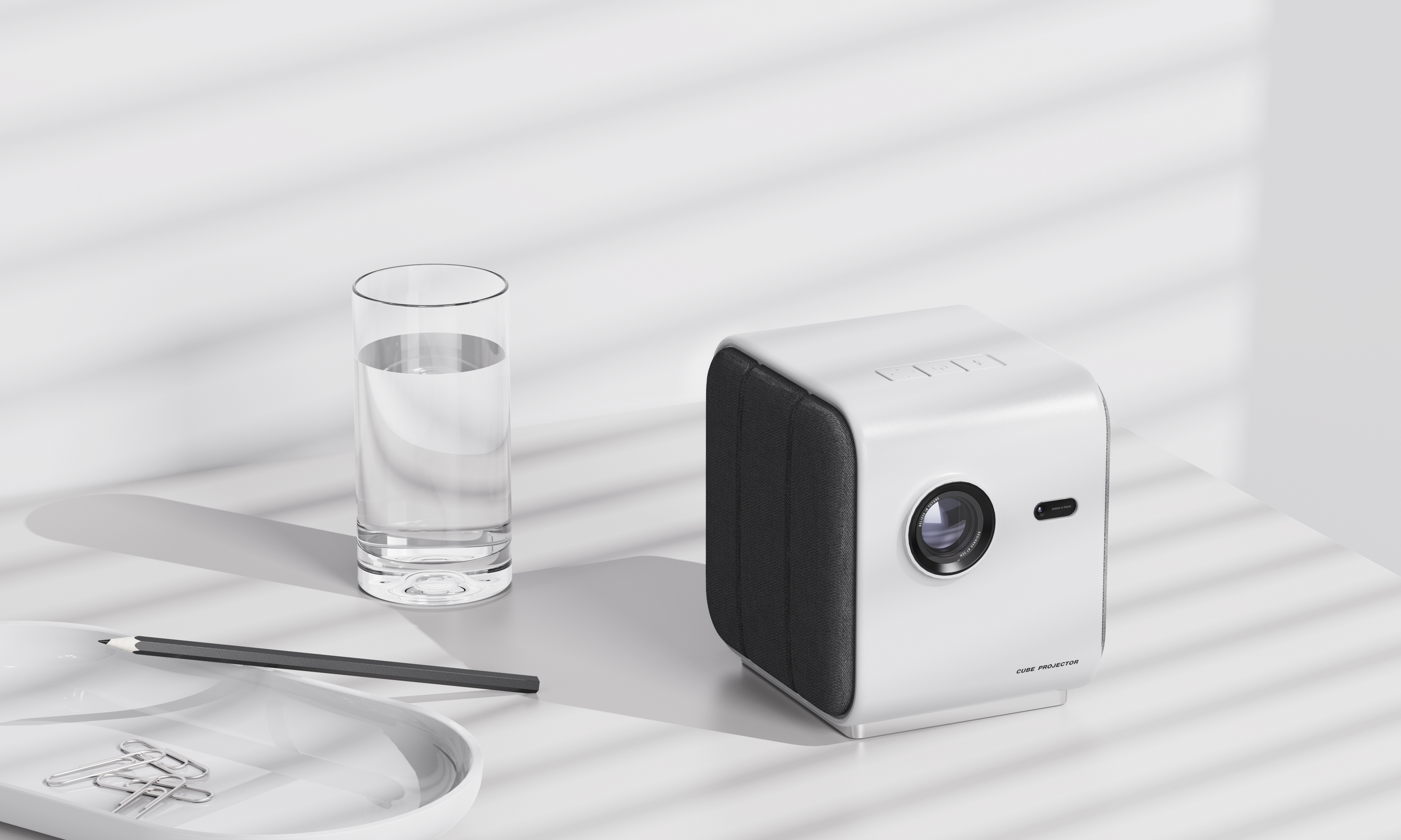 industrial design，Household products，Nordic style，Projector，