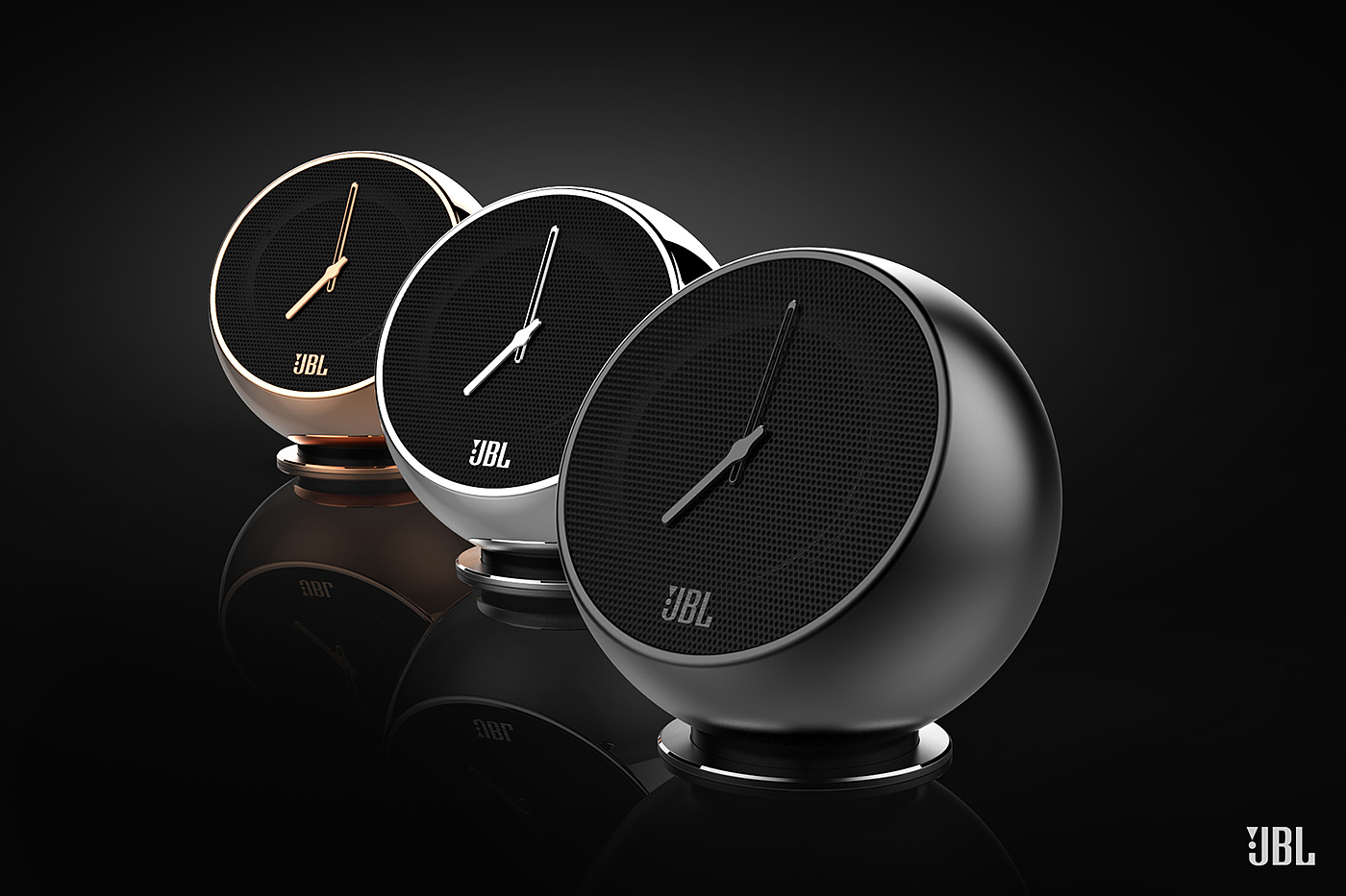 Clock，loudspeaker box，jbl，brand，Creative design，