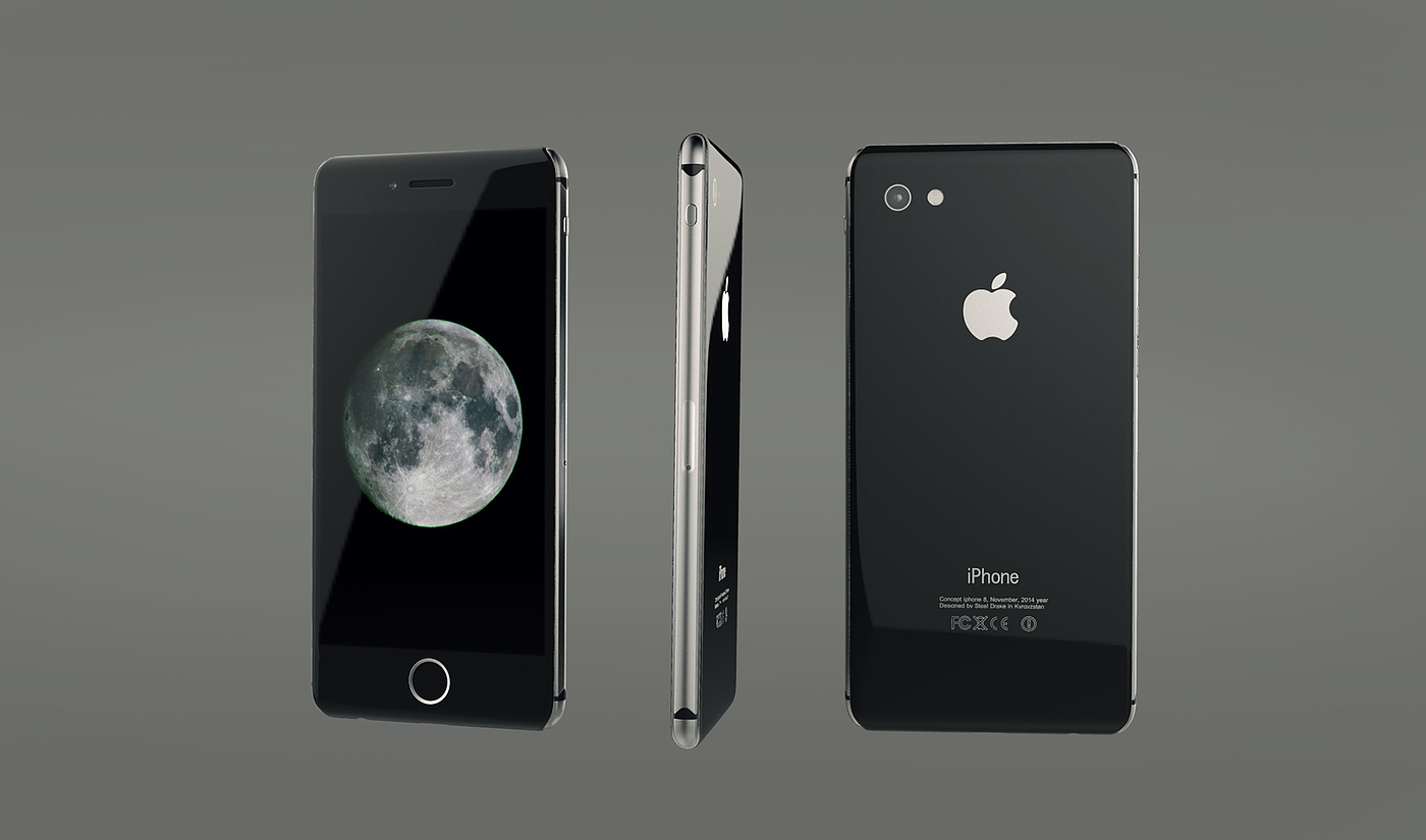 Mobile phone design，appearance，black，Apple，iphone，