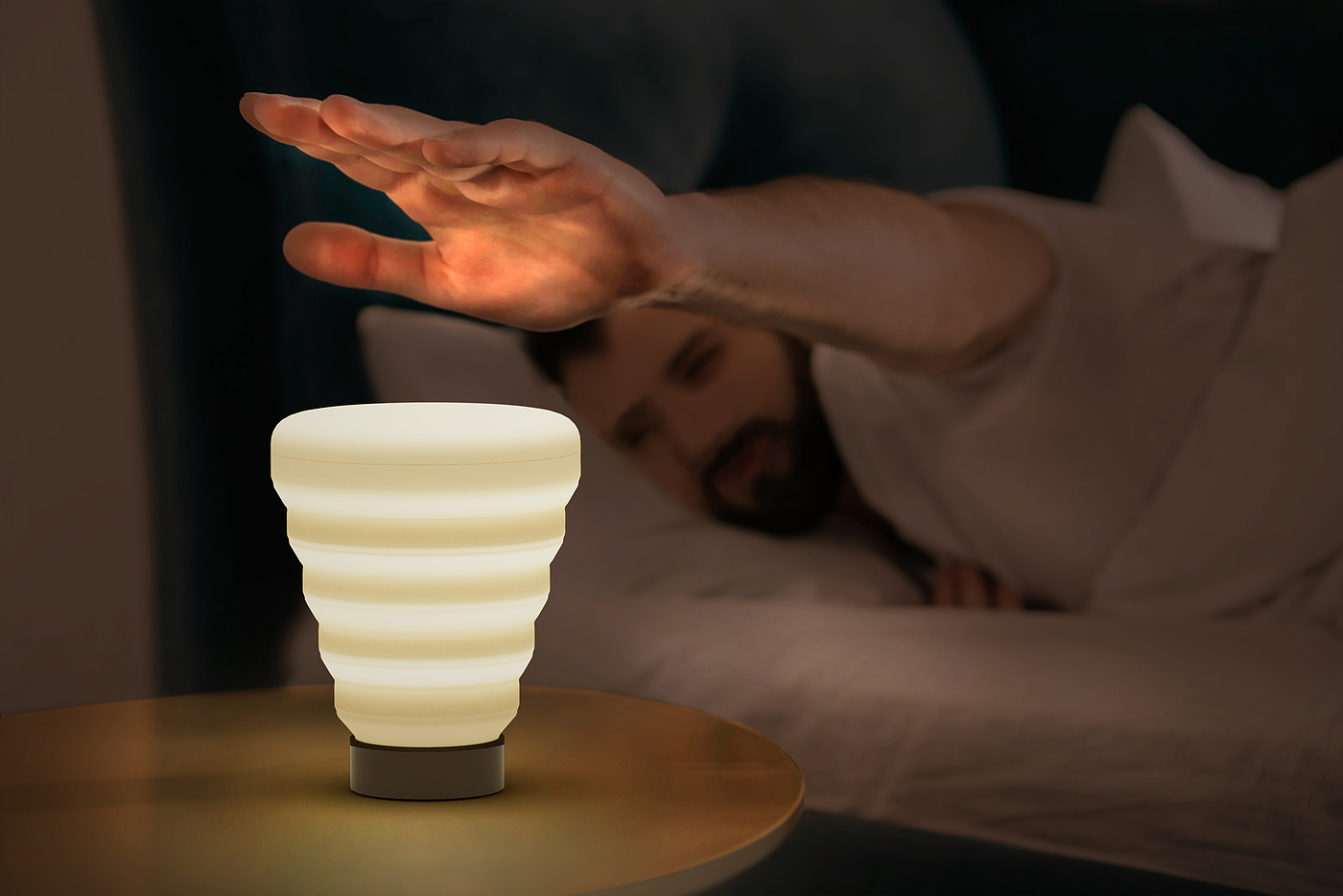 Light bulb:，Night light，originality，Design，Press，fold，read，Portable，