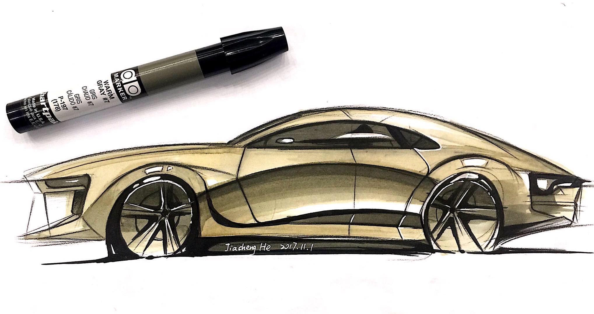 Hand drawn，practice，sketch，rendering，