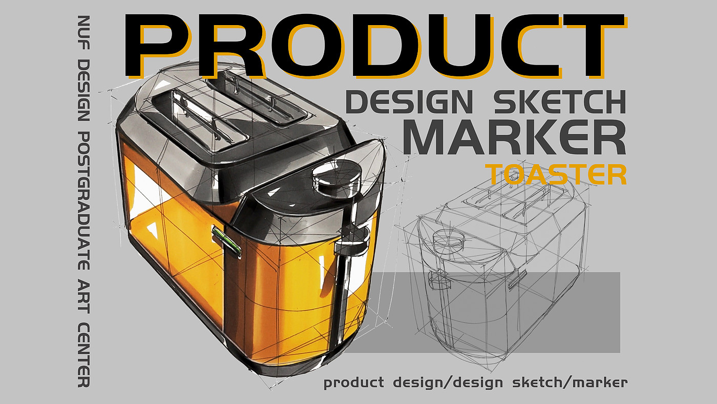 industrial design，product design，Marker hand drawn，