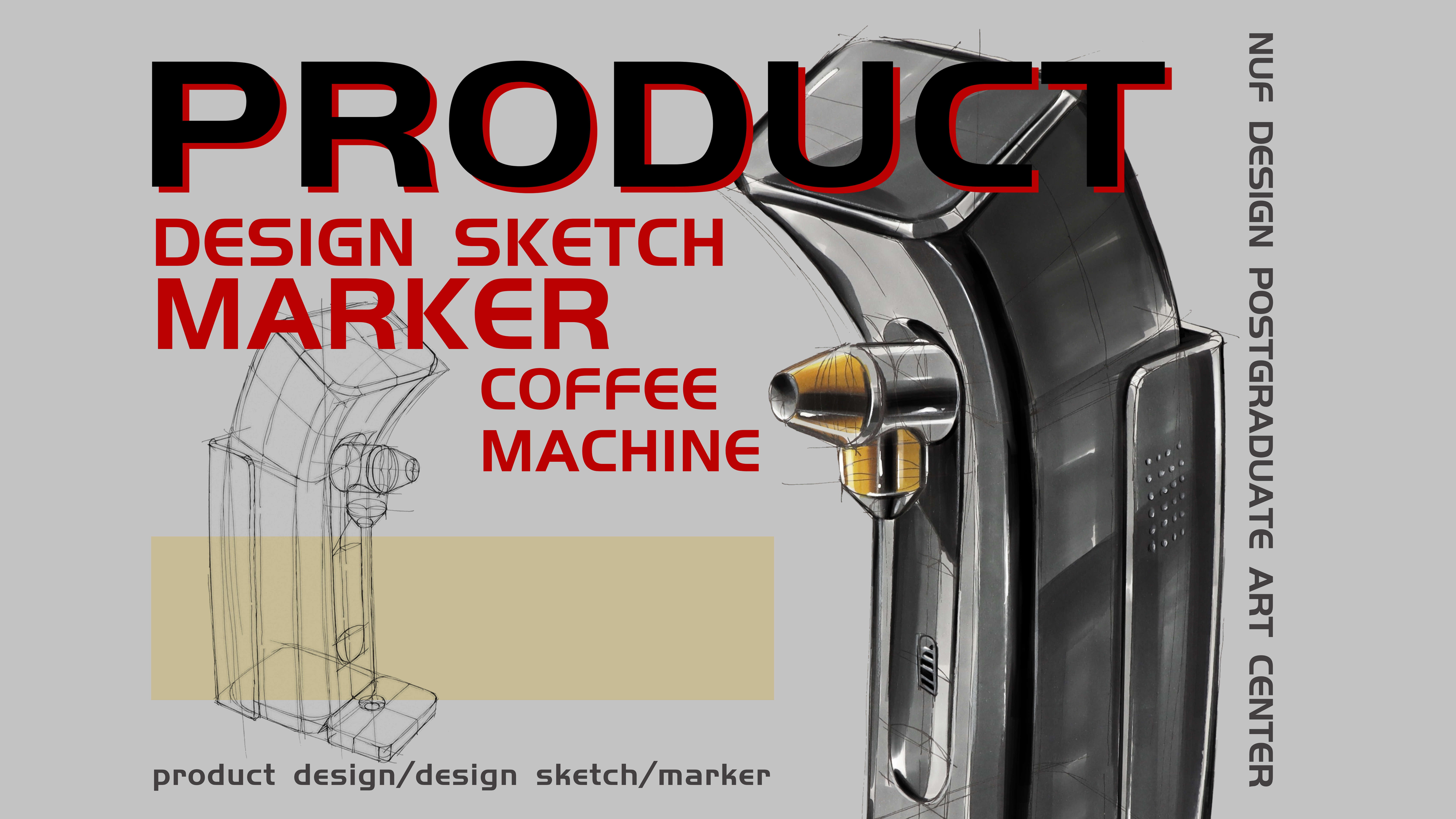 industrial design，product design，Marker hand drawn，