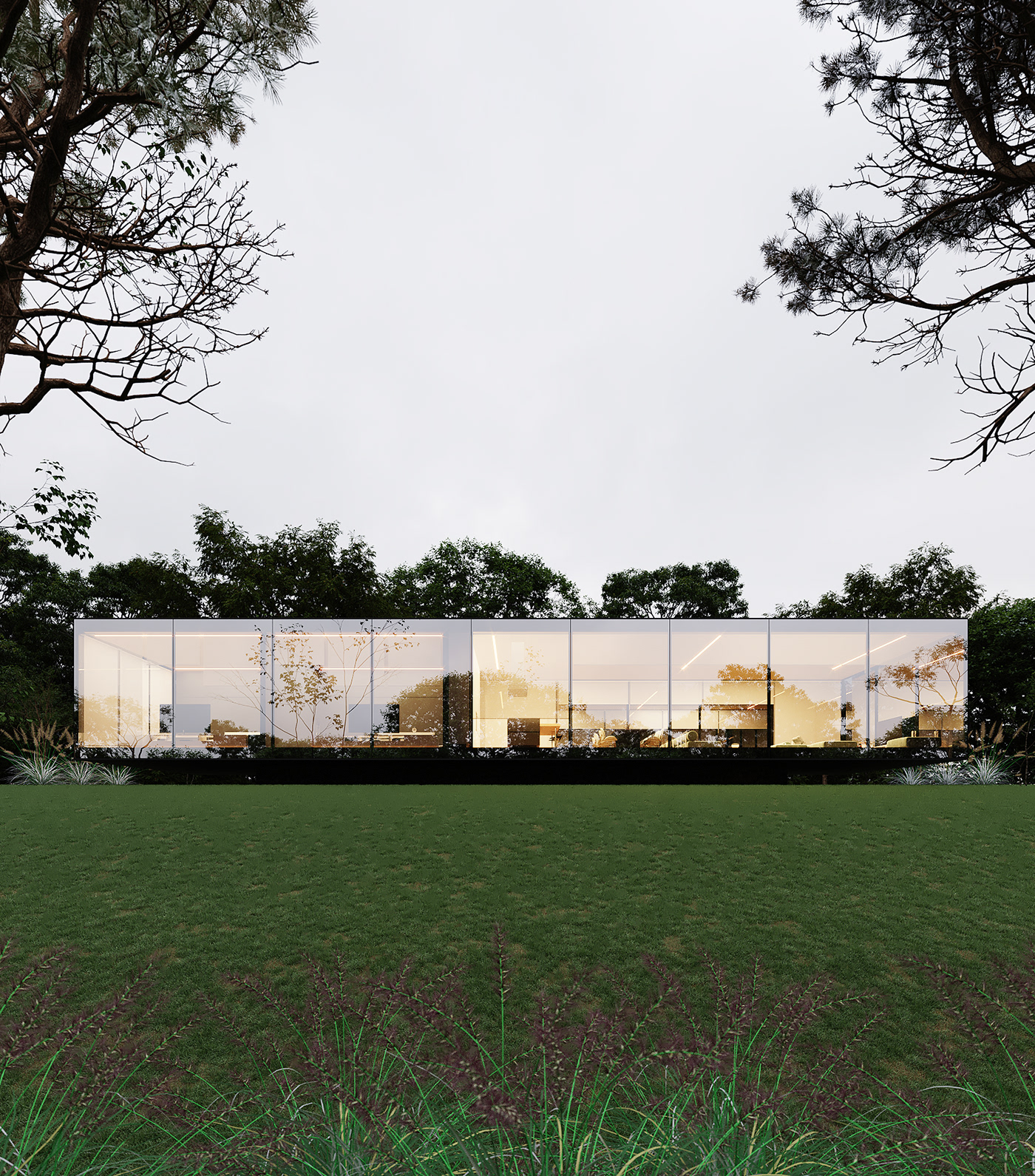 Architecture，Interior design，MIRROR HOUSE，Interior decoration，