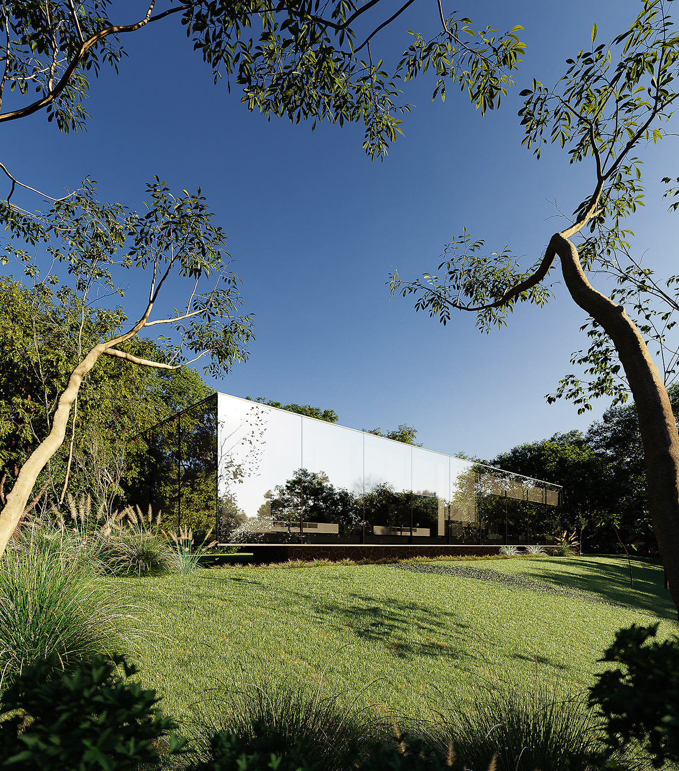 Architecture，Interior design，MIRROR HOUSE，Interior decoration，