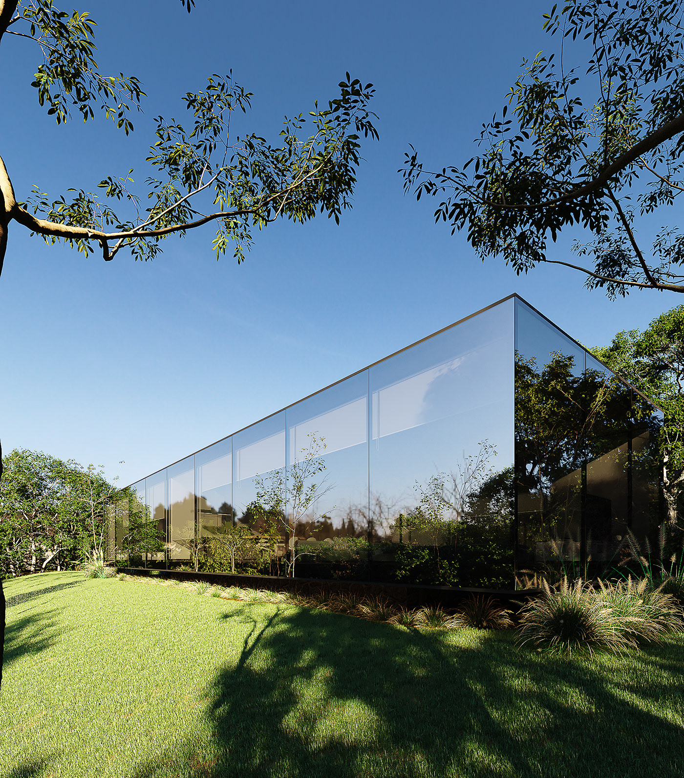 Architecture，Interior design，MIRROR HOUSE，Interior decoration，