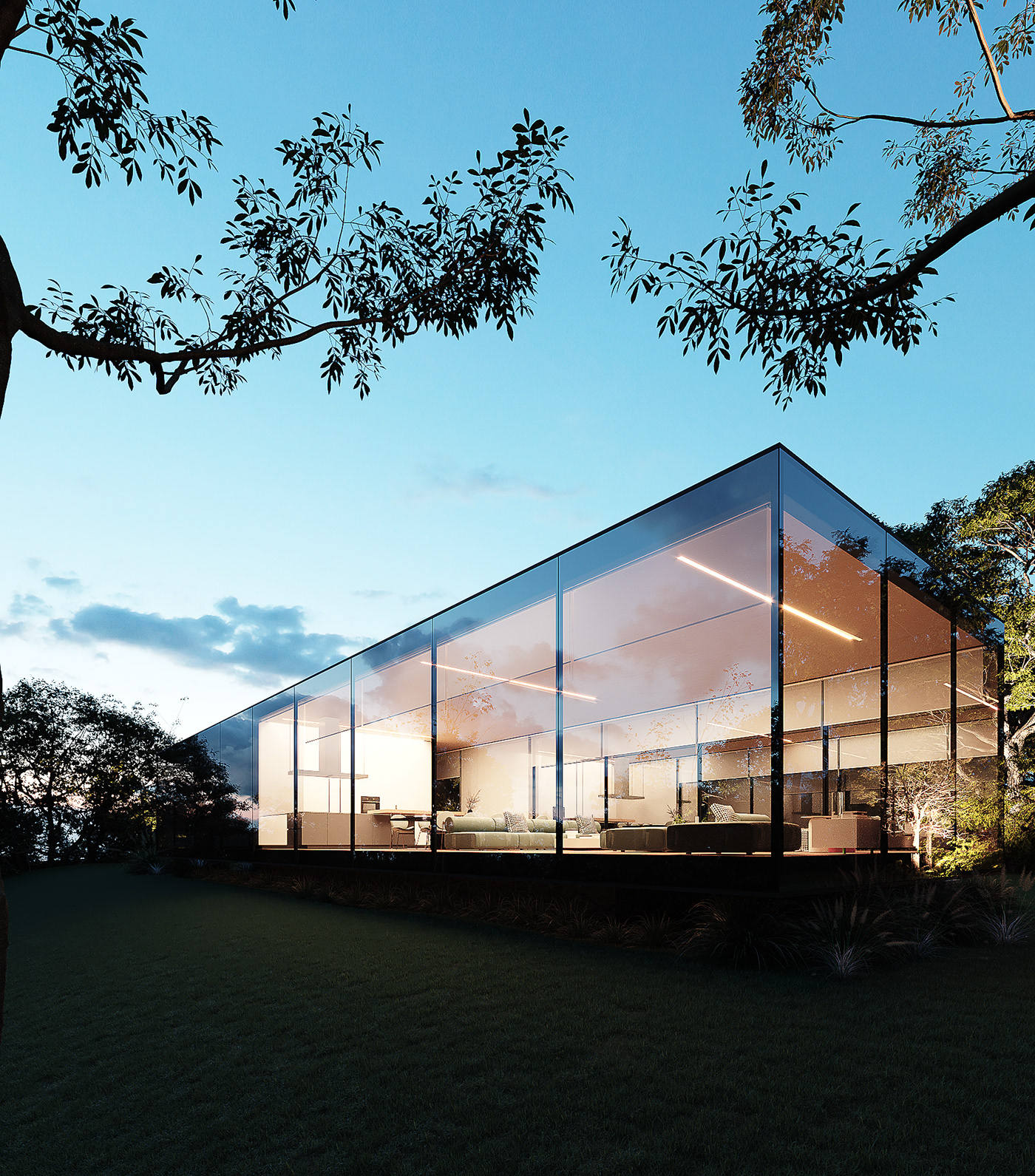 Architecture，Interior design，MIRROR HOUSE，Interior decoration，