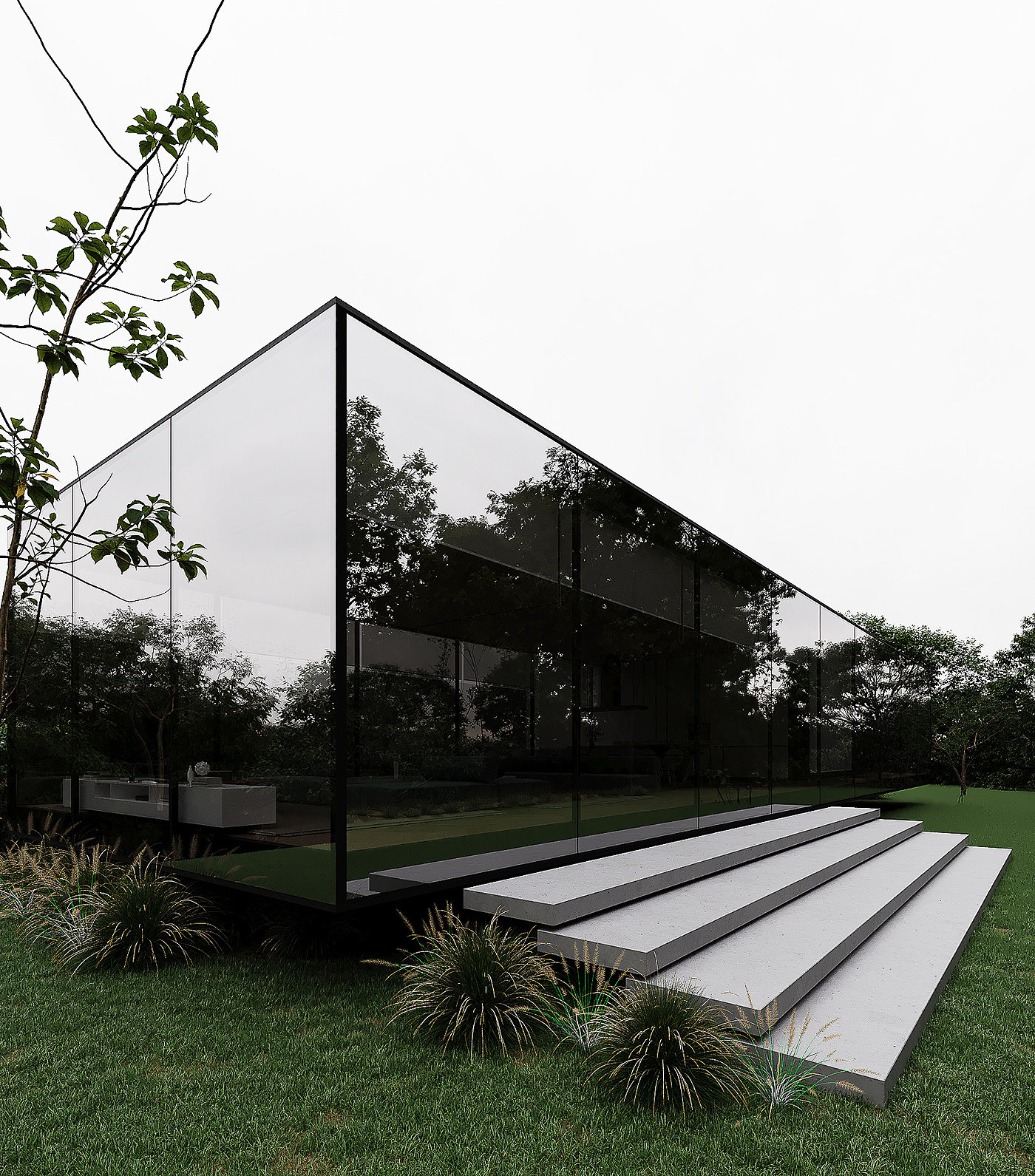 建筑，室内设计，MIRROR HOUSE，室内装饰，