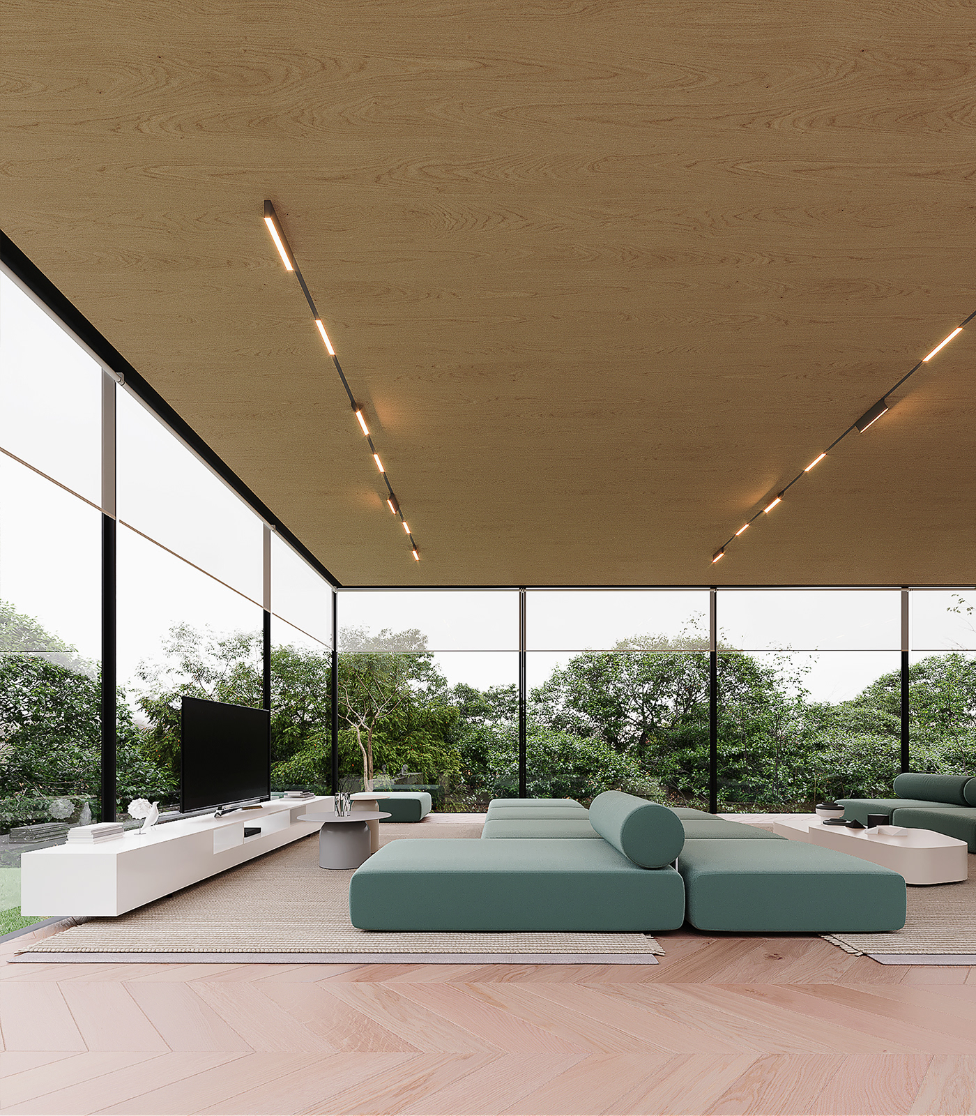 Architecture，Interior design，MIRROR HOUSE，Interior decoration，