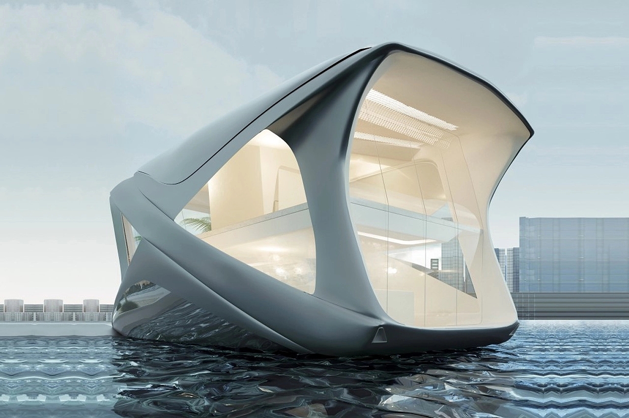 Architecture，Interior design，water dwelling，industrial design，