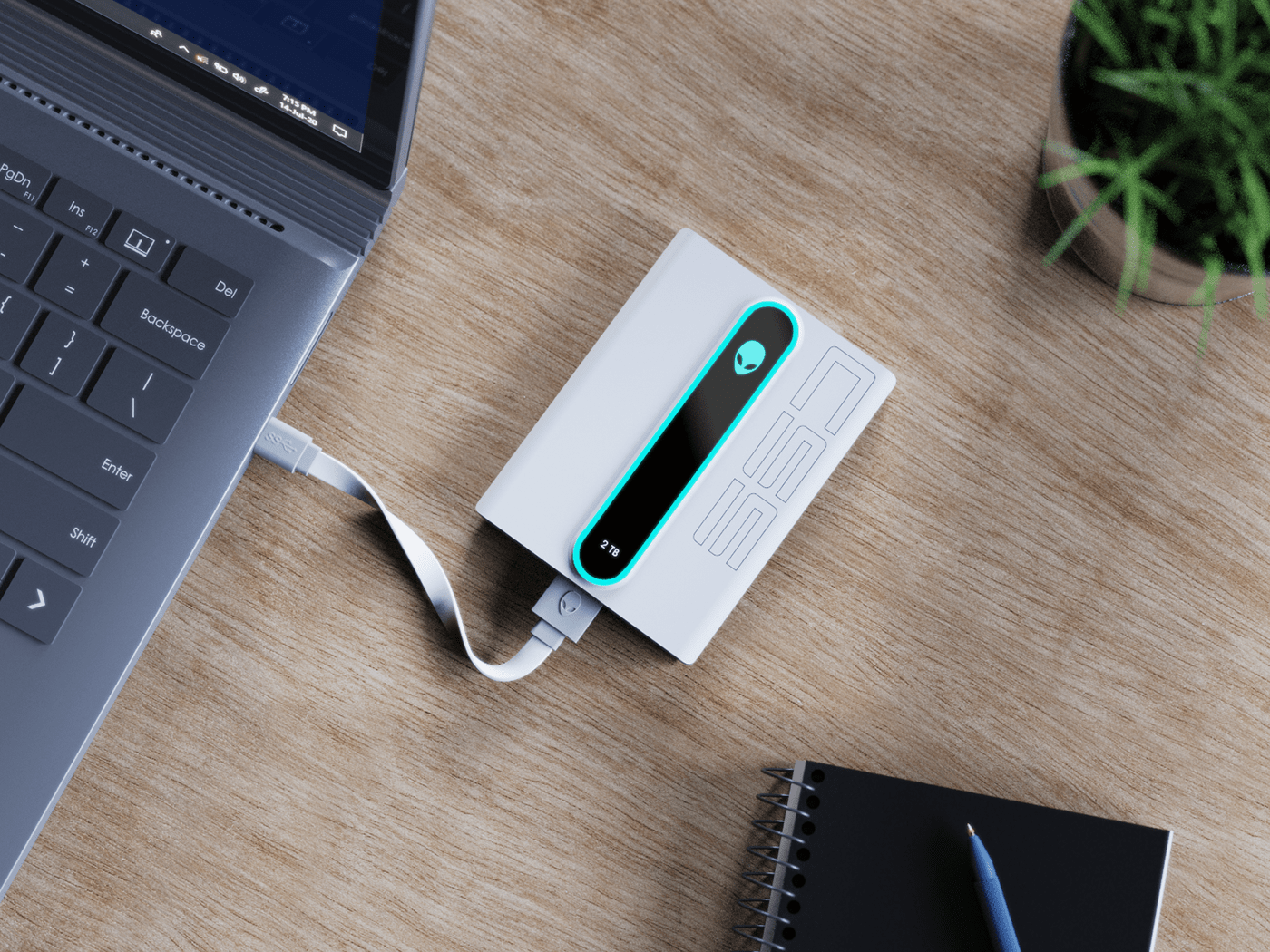 ALIENWARE，portable，mobile hard disk drive，aliensque，