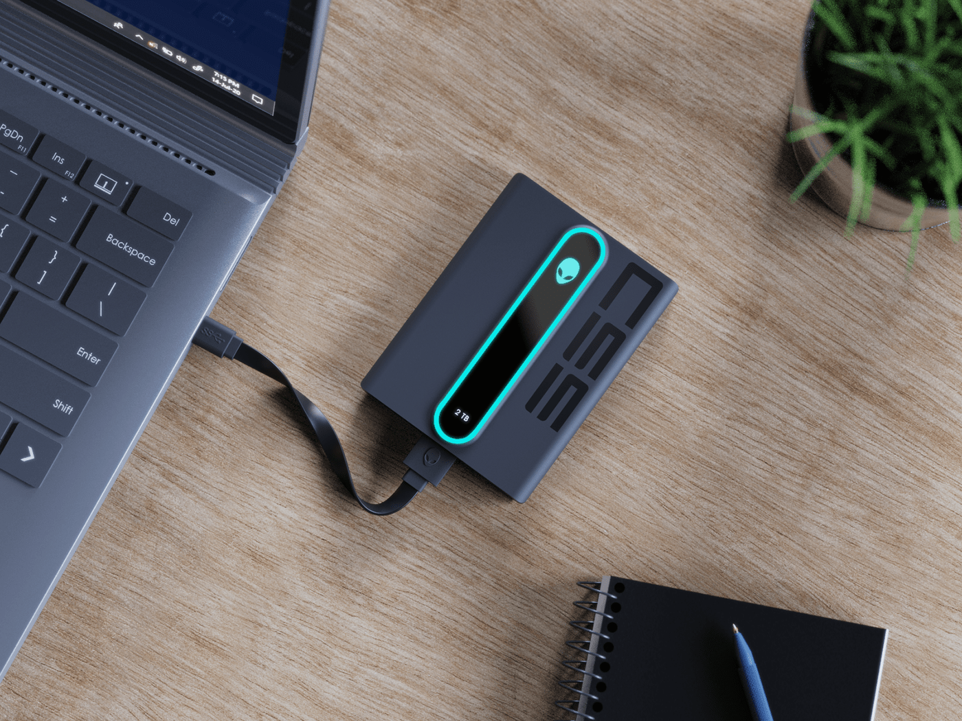 ALIENWARE，portable，mobile hard disk drive，aliensque，