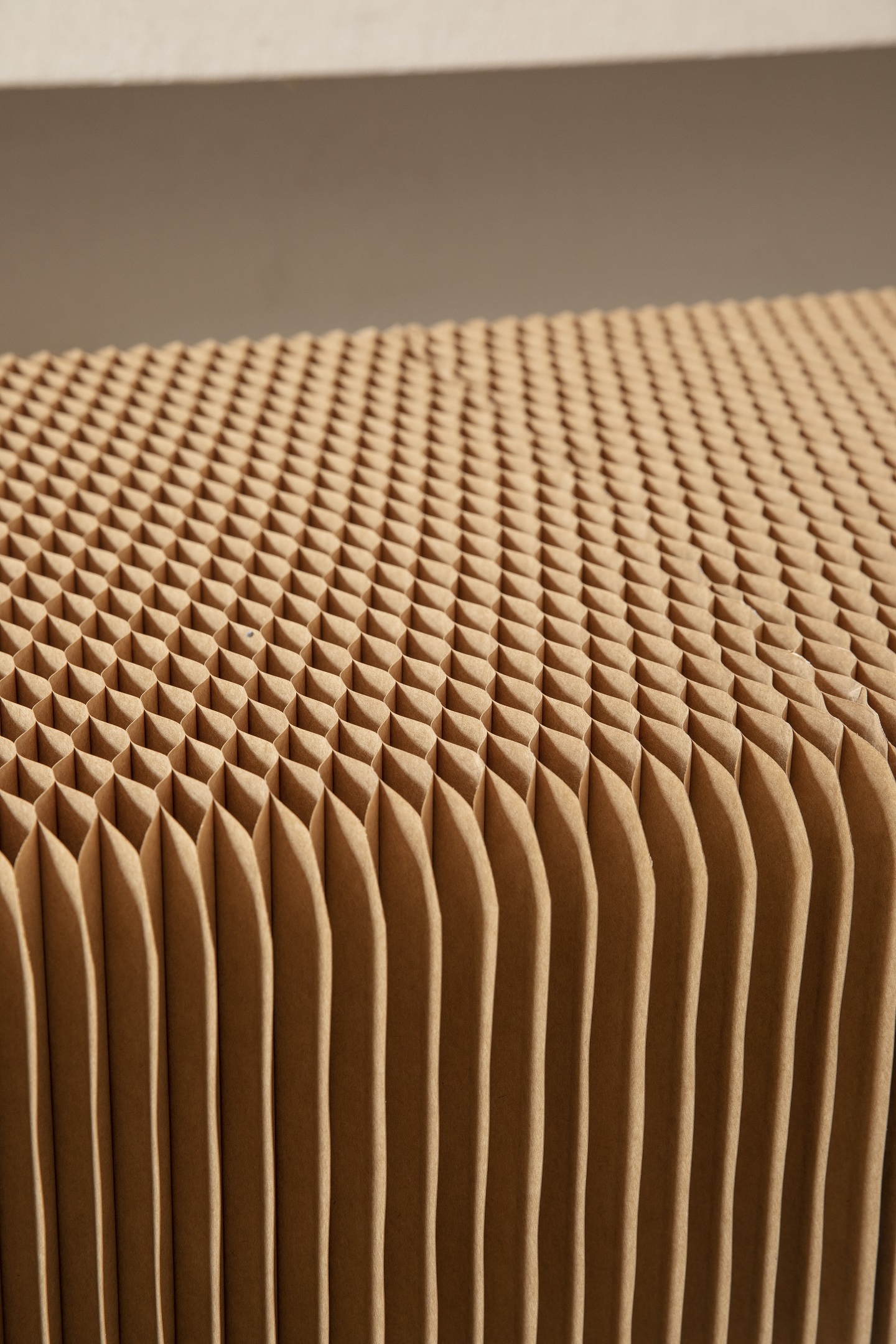 Paper bed，Original design，Organ paper furniture，single bed，Honeycomb Structure ，Paper art creativity，Fresh and simple，Japanese wind，