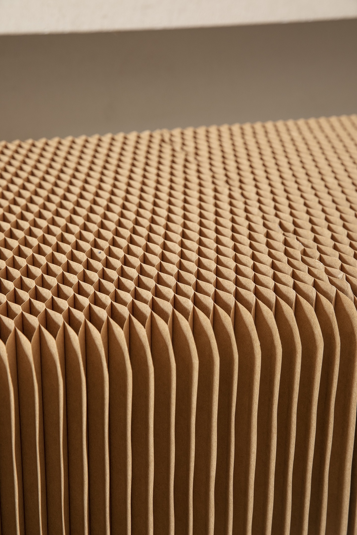 Paper bed，Original design，Organ paper furniture，single bed，Honeycomb Structure ，Paper art creativity，Fresh and simple，Japanese wind，