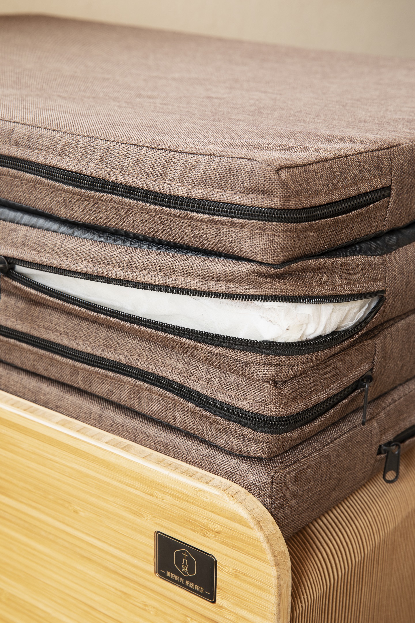 Paper bed，Original design，Organ paper furniture，single bed，Honeycomb Structure ，Paper art creativity，Fresh and simple，Japanese wind，