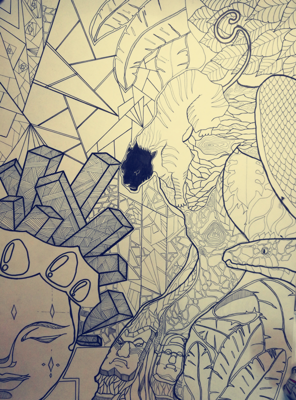 Hand drawn，advertisement，Portfolio layout，Logo design，