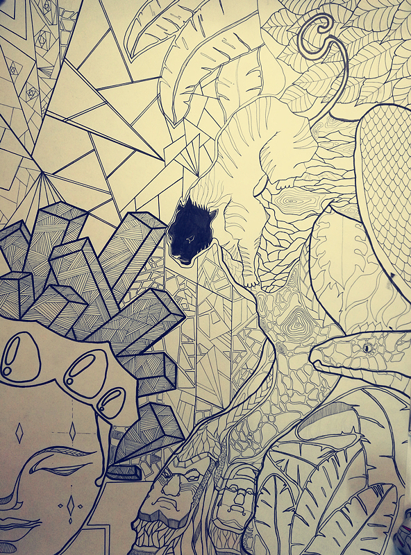 Hand drawn，advertisement，Portfolio layout，Logo design，