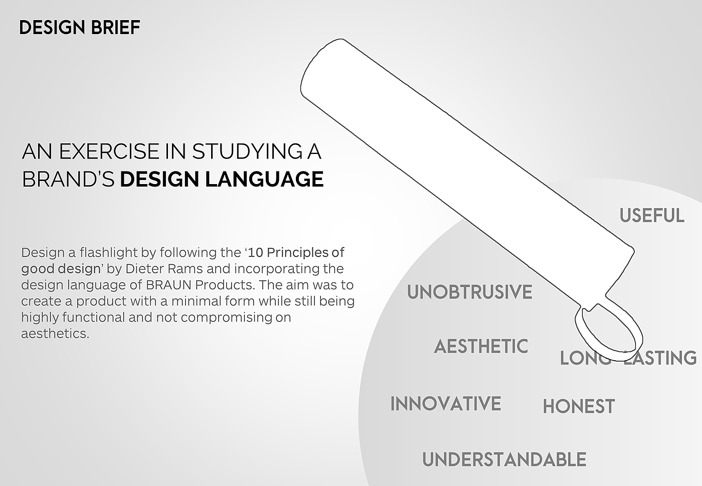 Flashlight，Dieter Rams，braun，charge，innovate，