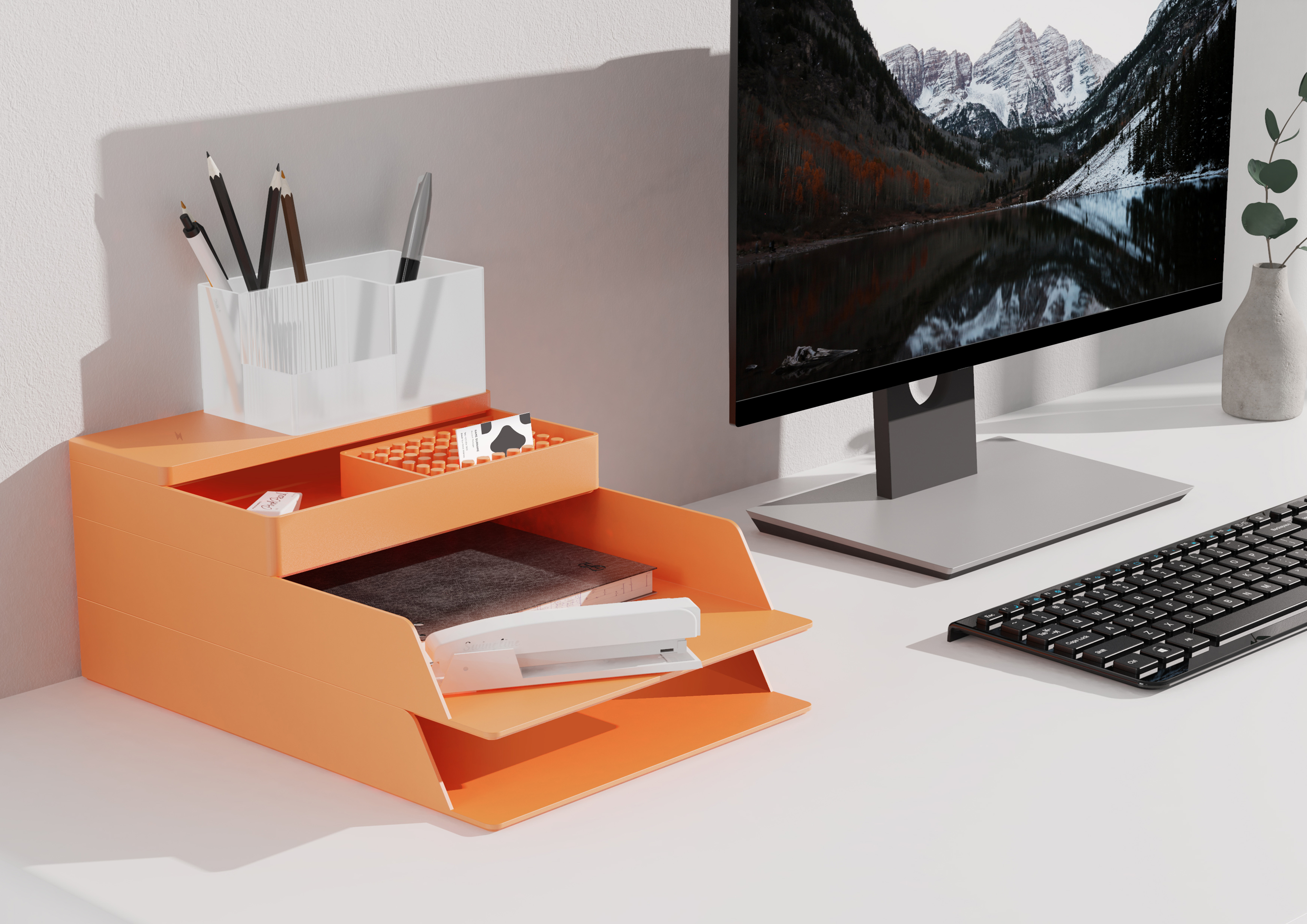 Office, storage, cultural innovation，Desktop function storage - "smart space" series works，