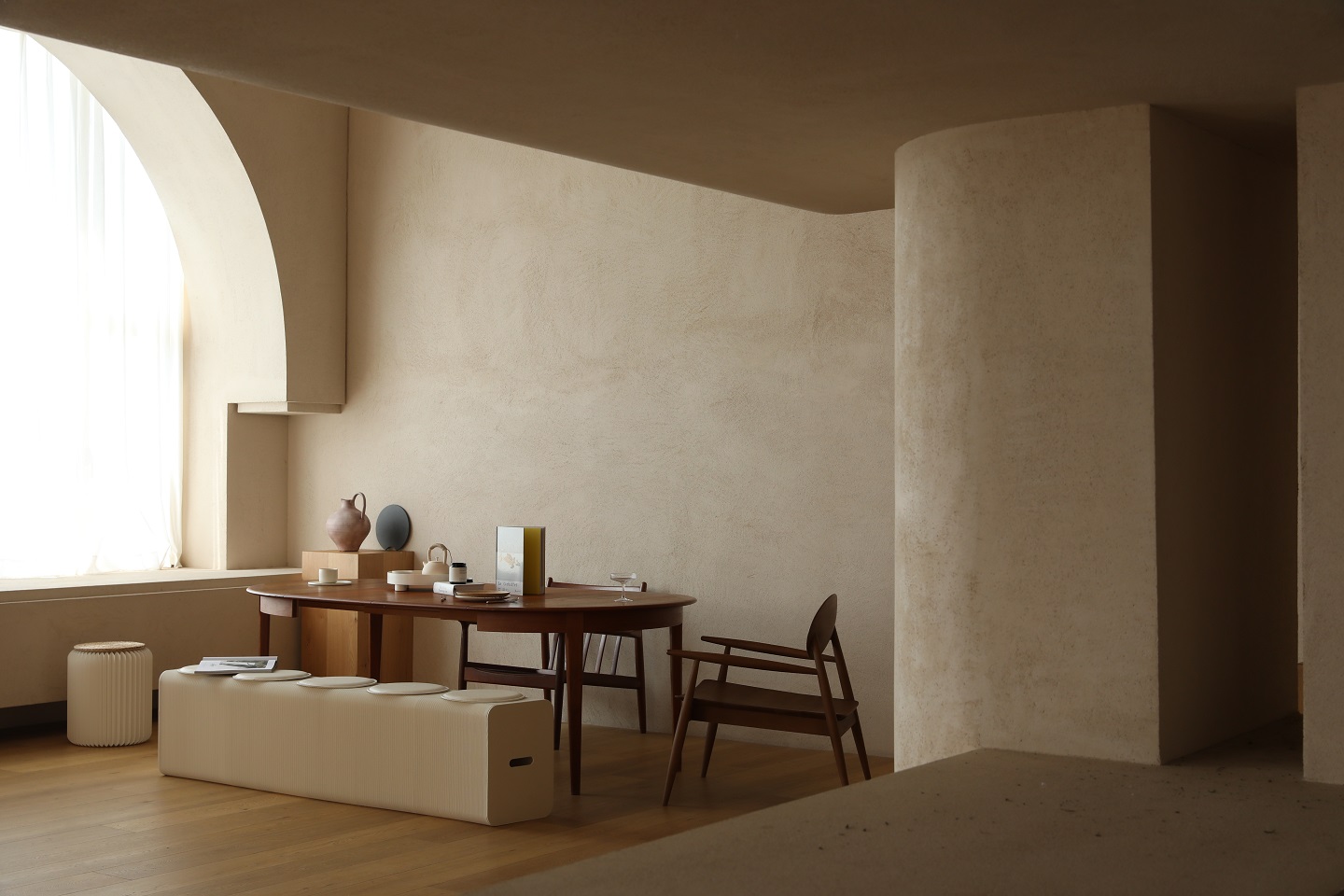 Paper stool，Organ bench，Original design，Nordic Japanese system，Creative stool，Simple and fresh，Space utility，good-looking，