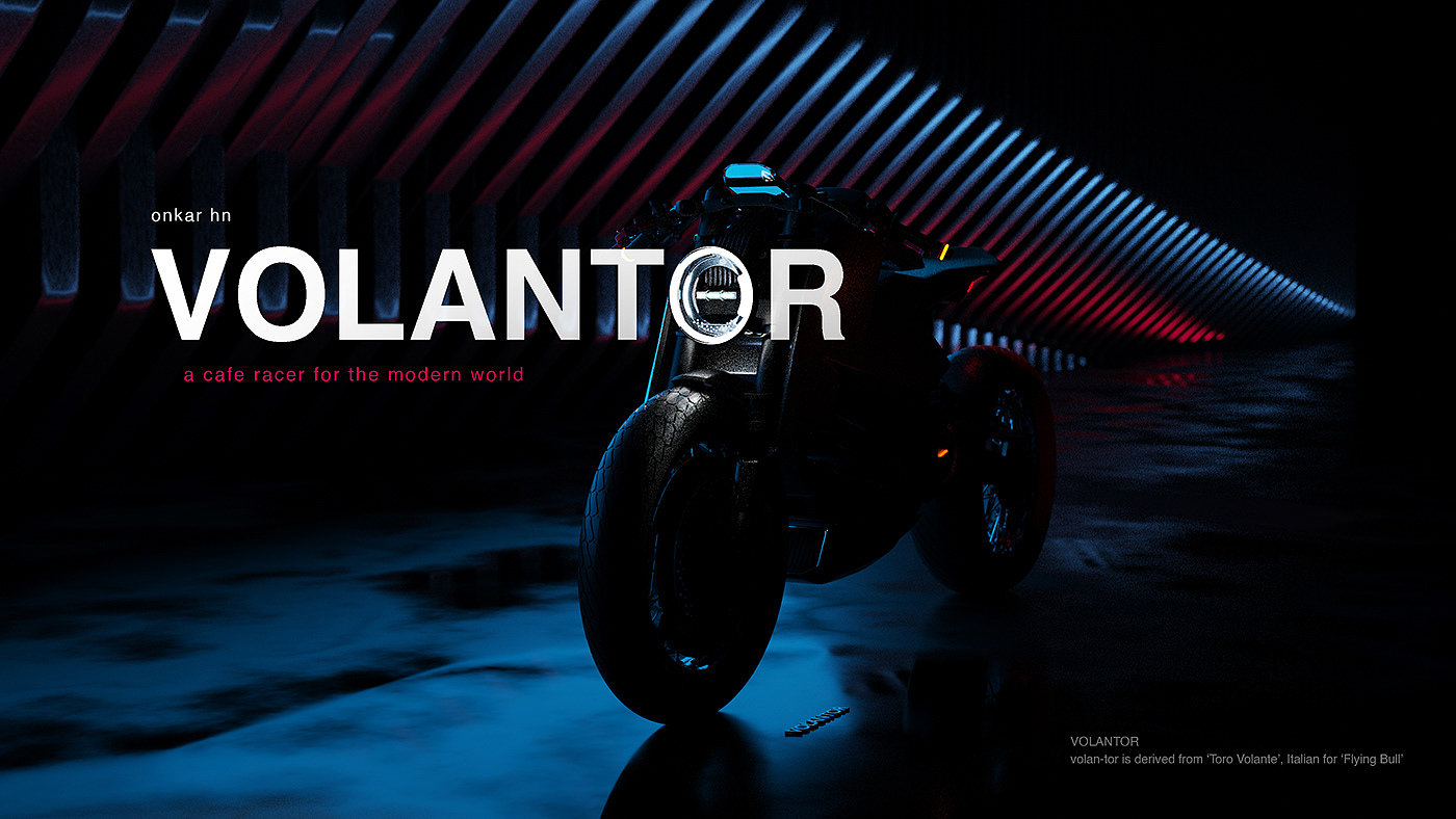 VOLANTOR CafeRacer，Electric motorcycle，vehicle，racing，