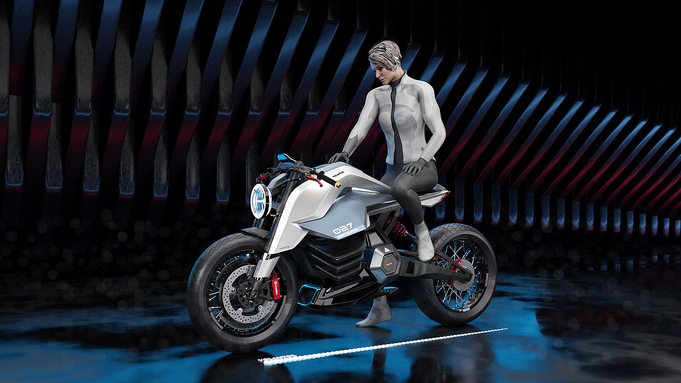 VOLANTOR CafeRacer，Electric motorcycle，vehicle，racing，