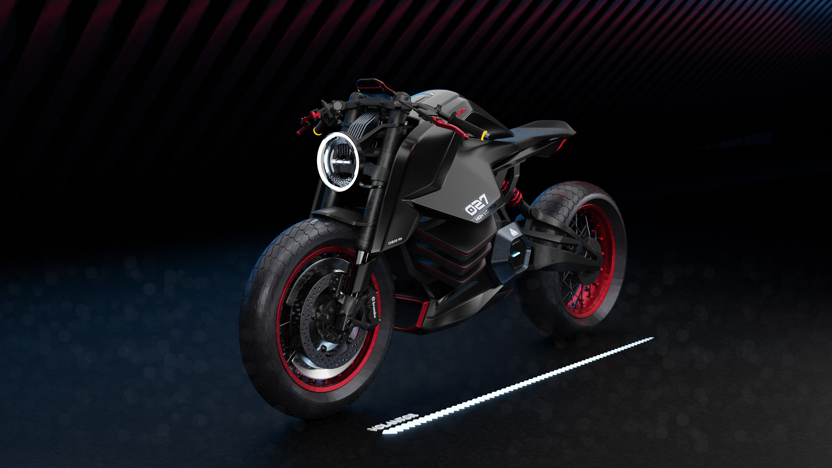 VOLANTOR CafeRacer，Electric motorcycle，vehicle，racing，