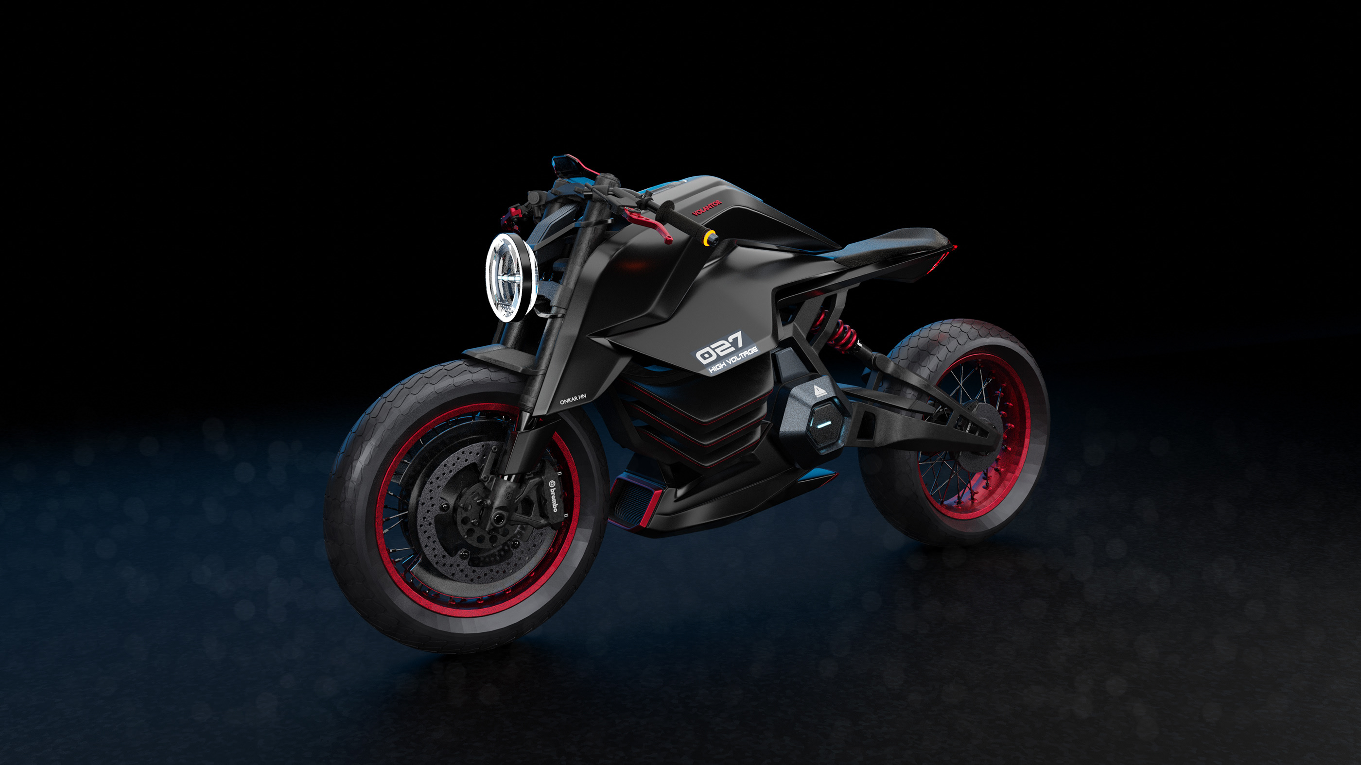 VOLANTOR CafeRacer，Electric motorcycle，vehicle，racing，