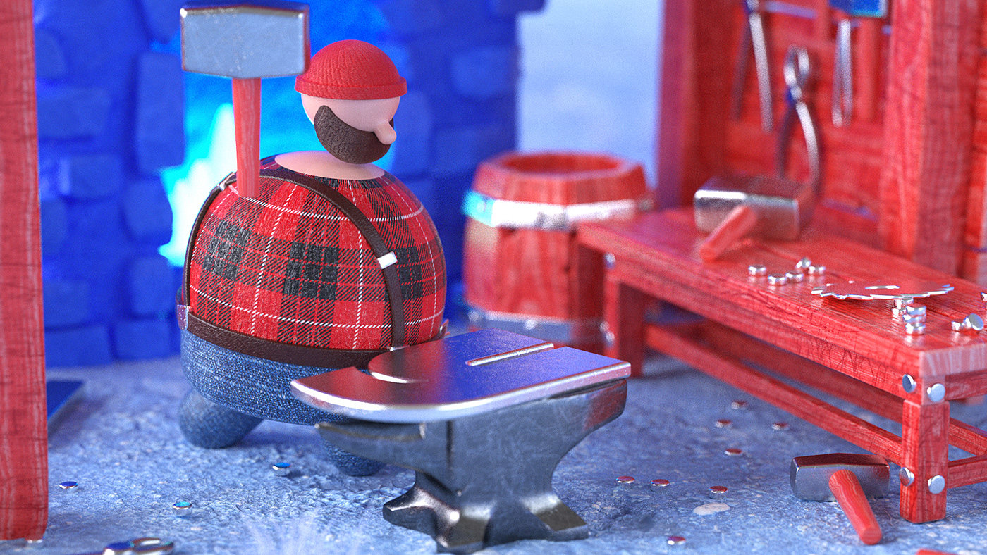 Lift - Lumberyard，three-dimensional animation，Dynamic image design，illustration，