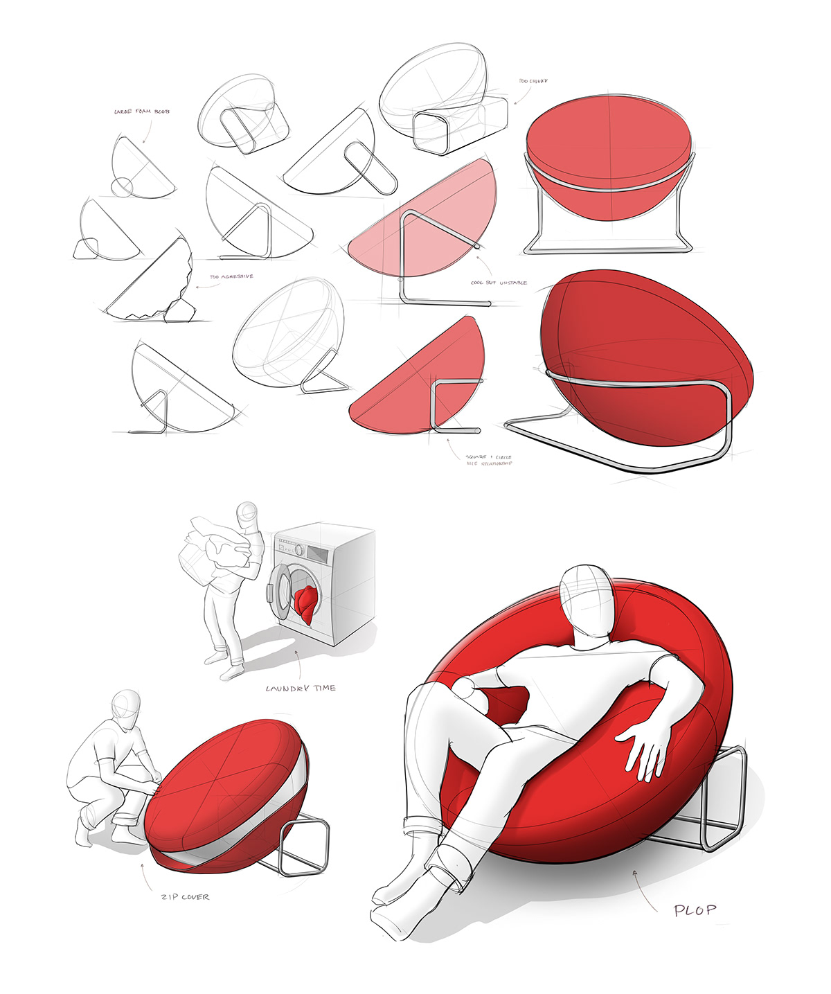 chair，furniture，'Plop' Chair，sofa，