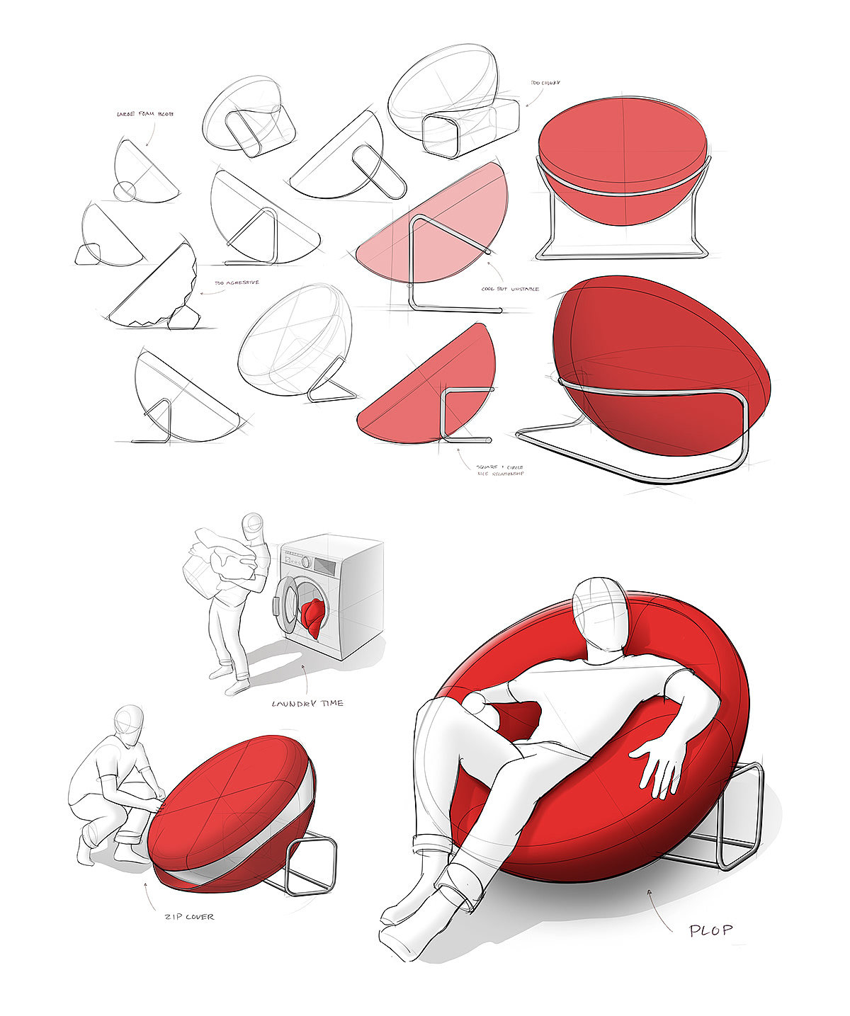 chair，furniture，'Plop' Chair，sofa，
