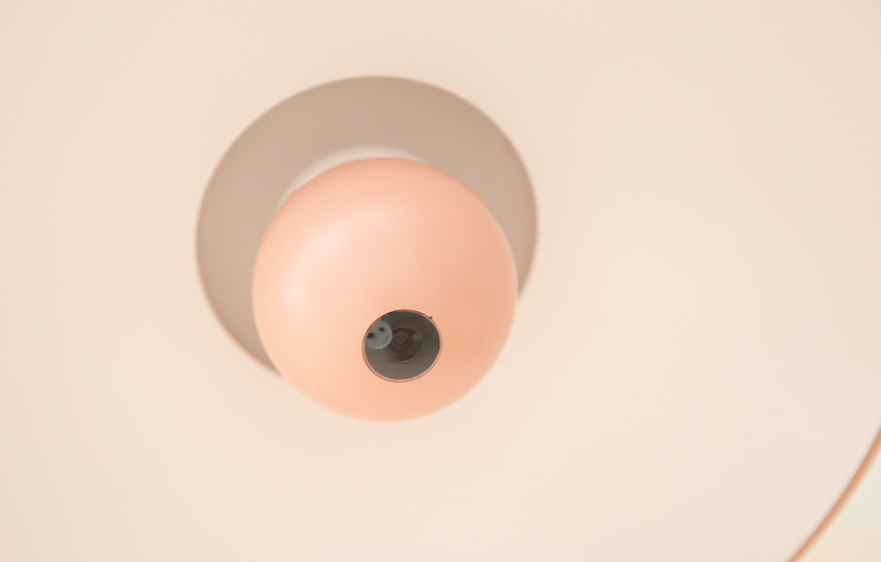 Maiden heart，intelligence，bracket，table，lamp，Home Furnishing，Pink，