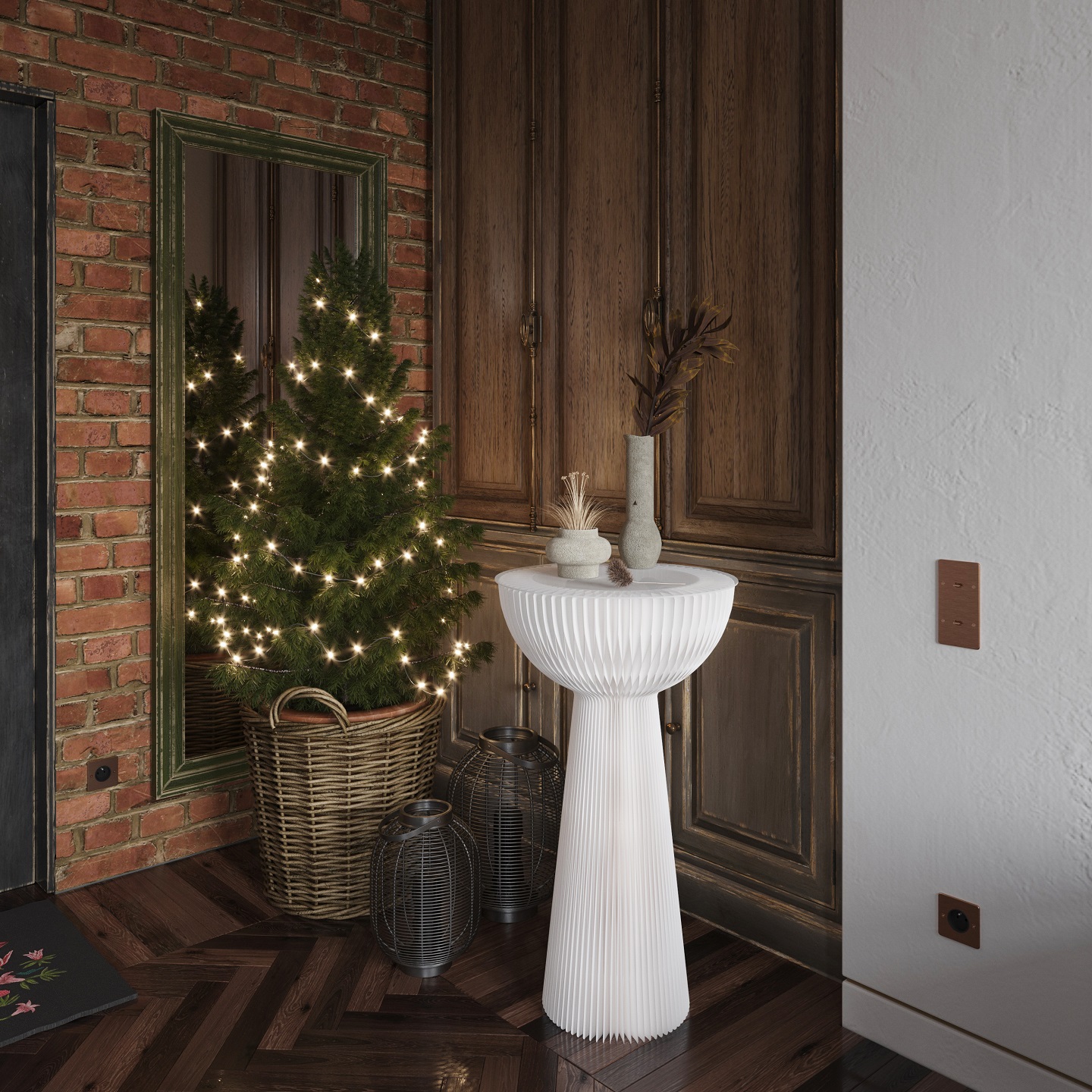 Side table，Table table，Original design，Creative home，Lace table，good-looking，Paper furniture，Elegant and exquisite，