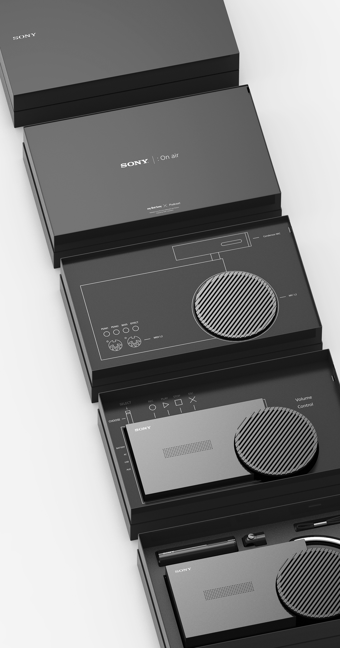 Sony，podcast，The recording equipment，Simplicity，atmosphere，