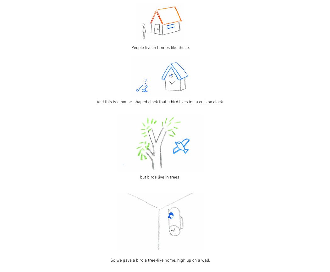 clocks and watches，cuckoo，Modern style，Tick，white，